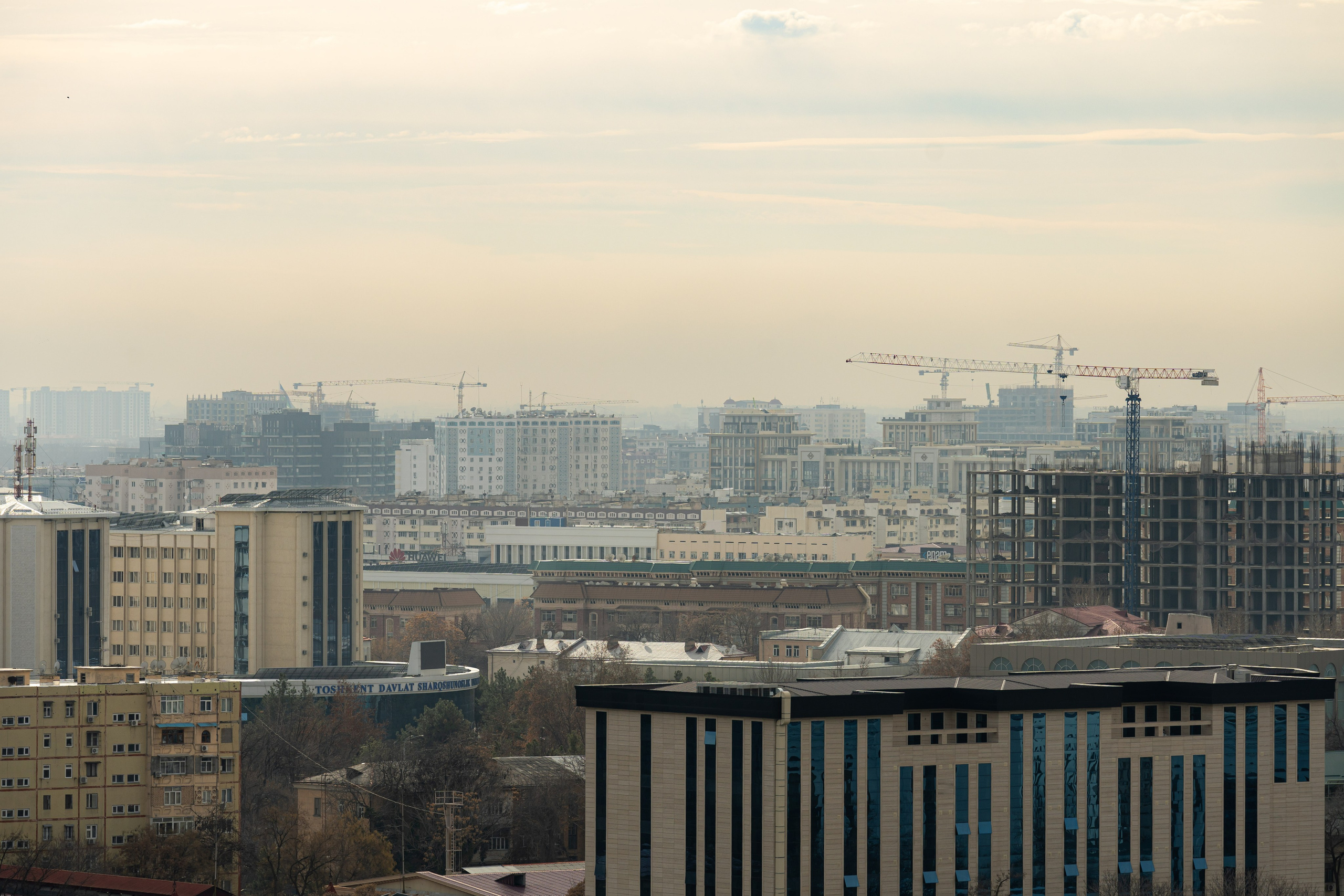 Смог в Ташкенте или Взгляд на город с высоты птичьего полета. Георгий Намазов | Фотограф в Ташкенте