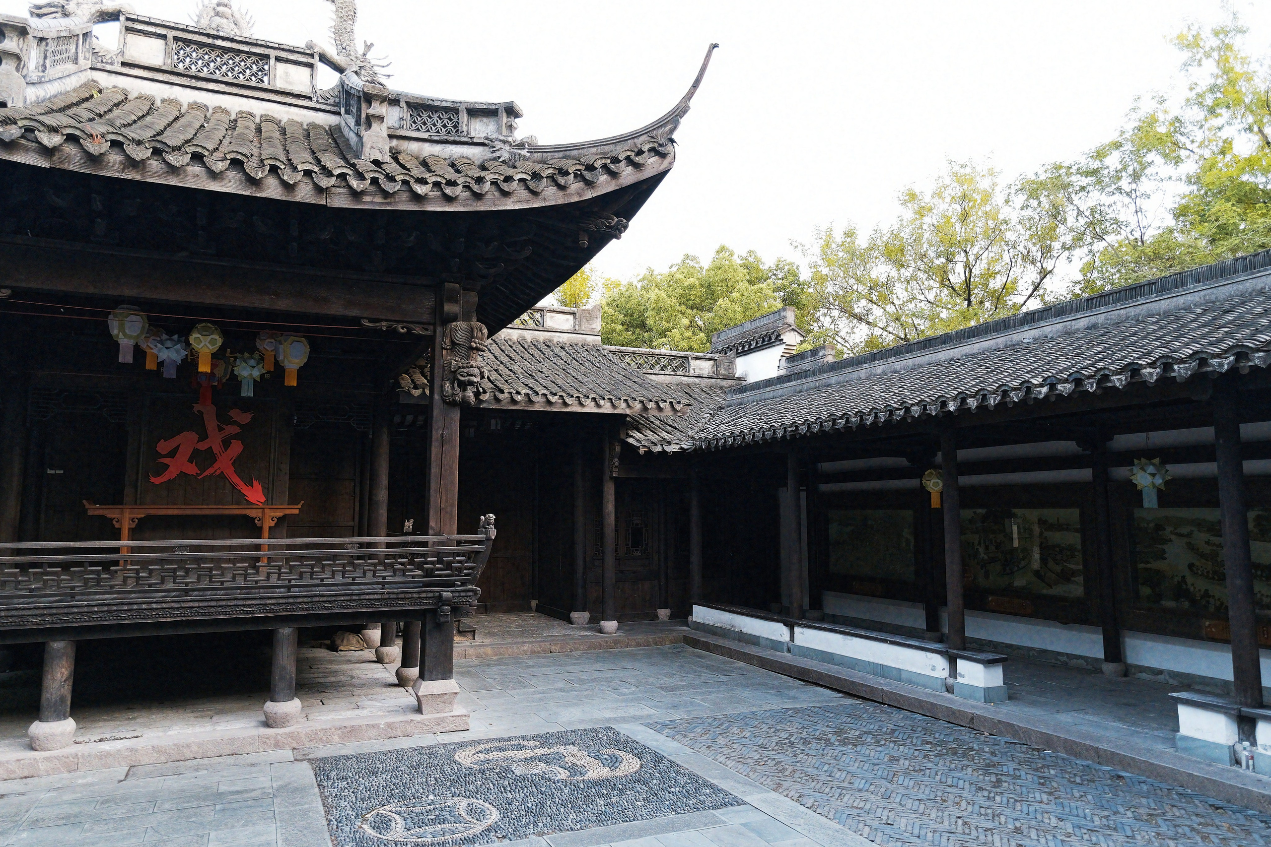 Ancient Chinese Opera Stage in Hangzhou