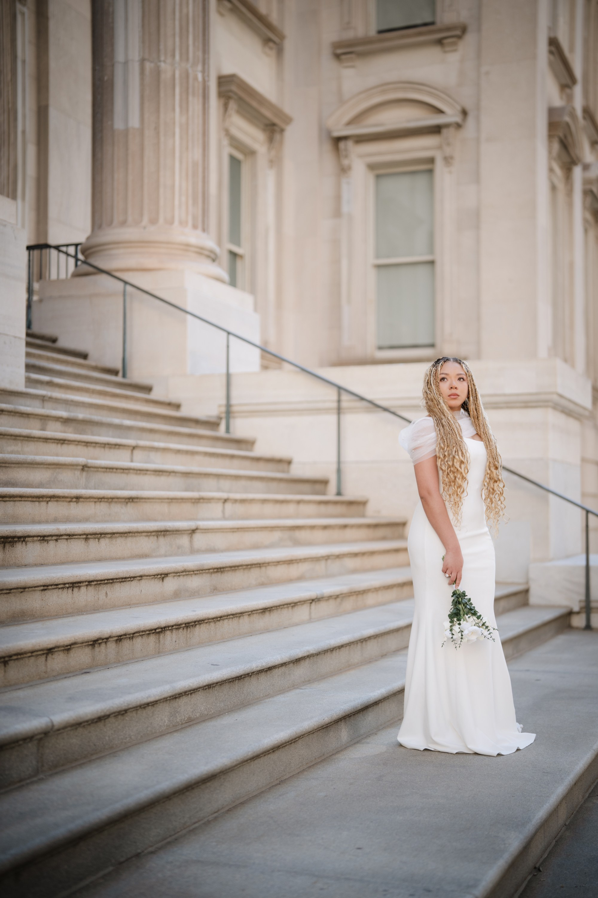 Raquel as a bride. Portrait and wedding photographer in New York