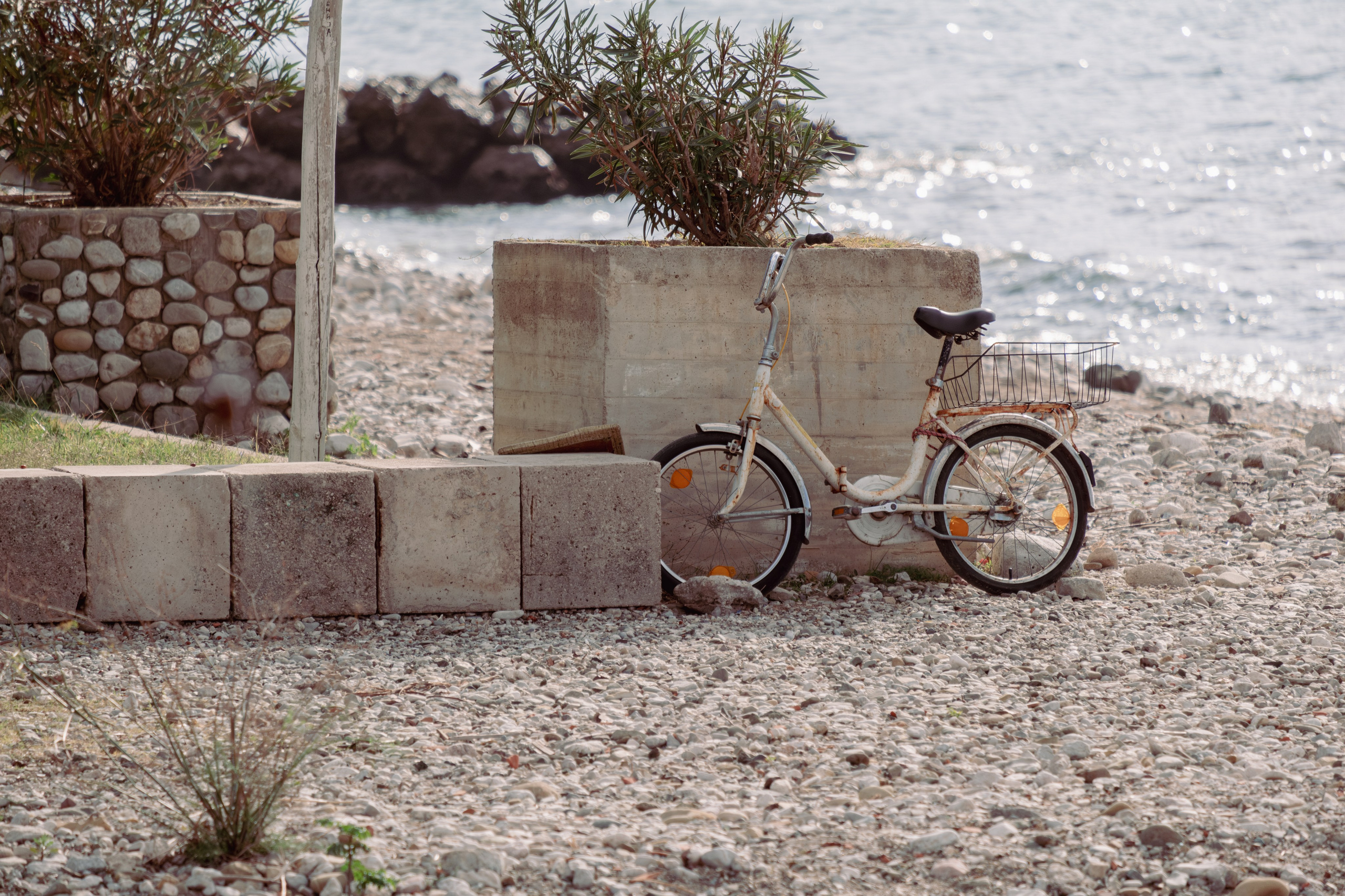Велосипед на берегу Адриатического моря