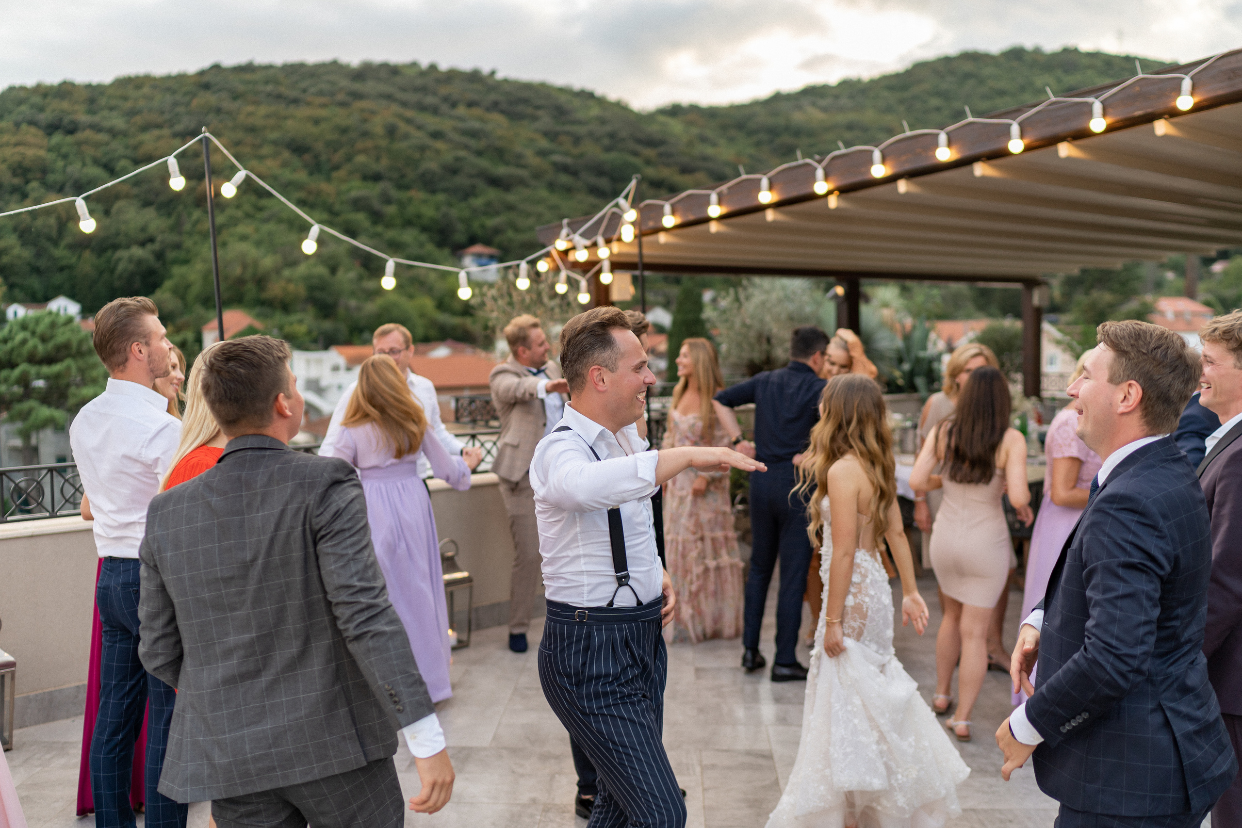 Свадьба в Черногории — Отель Caza Del Mare и фейерверк у моря