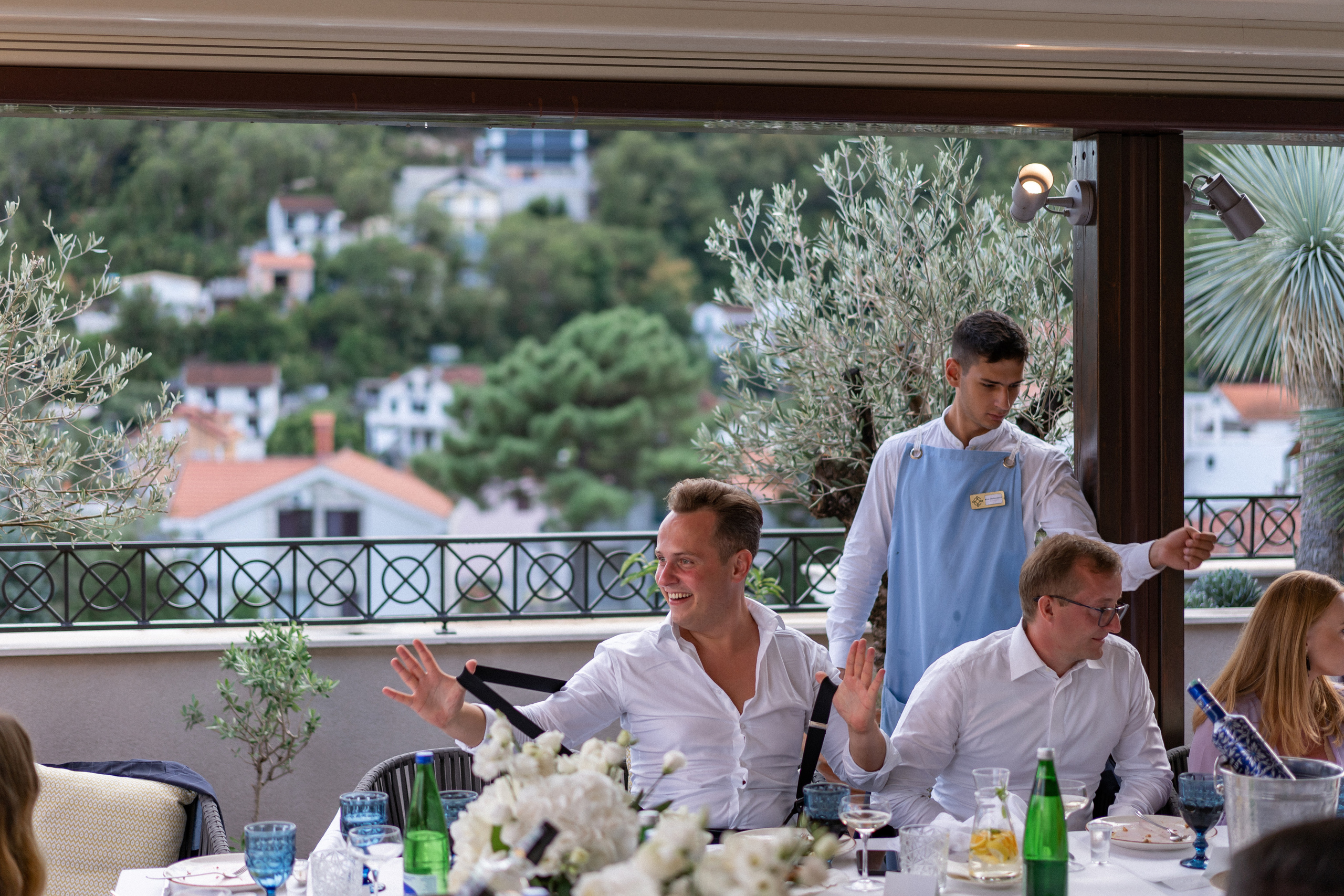 Свадьба в Черногории — Отель Caza Del Mare и фейерверк у моря