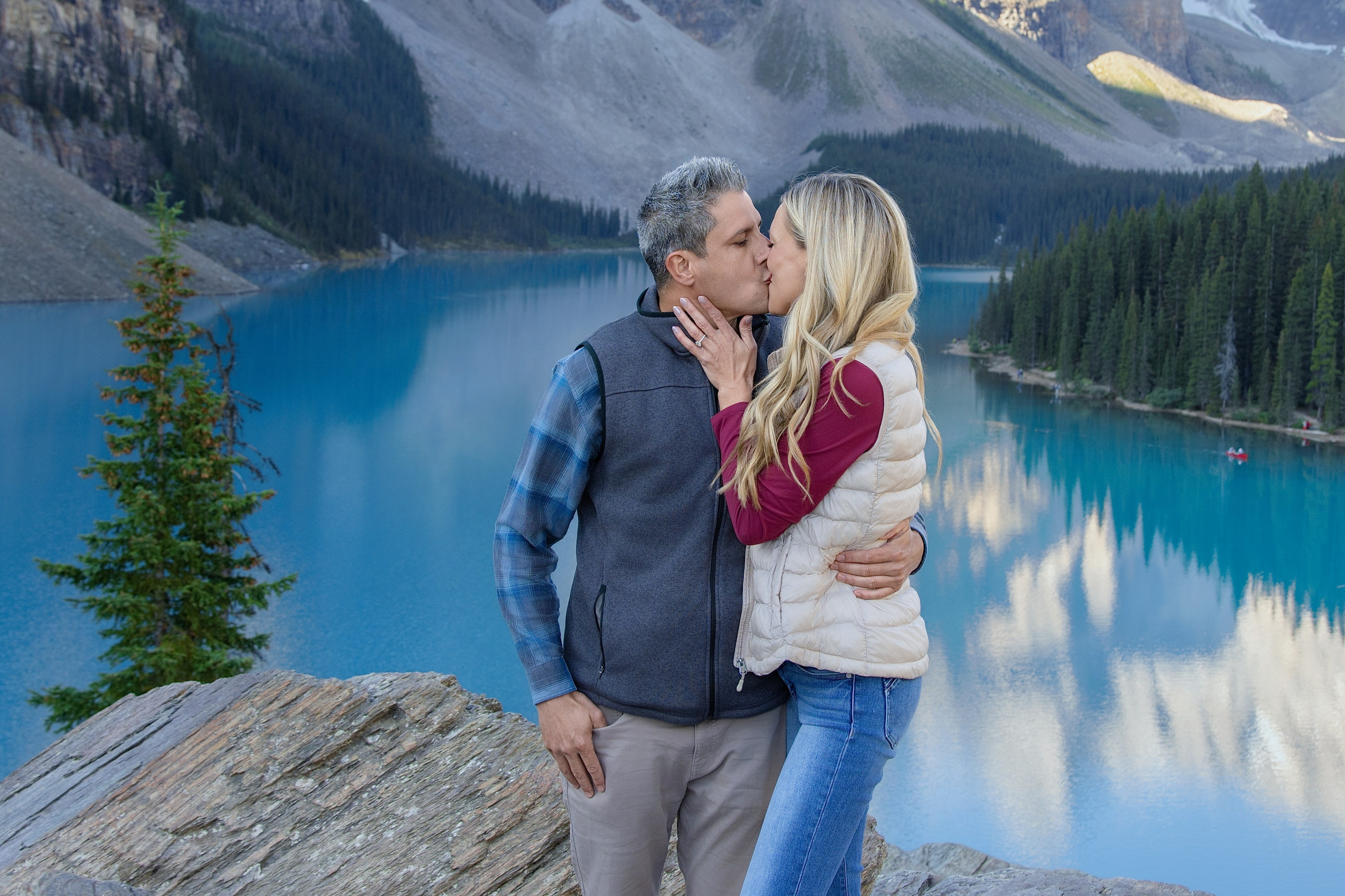 Delwin & Chelsea Engagement — Moraine Lake Photoshoot