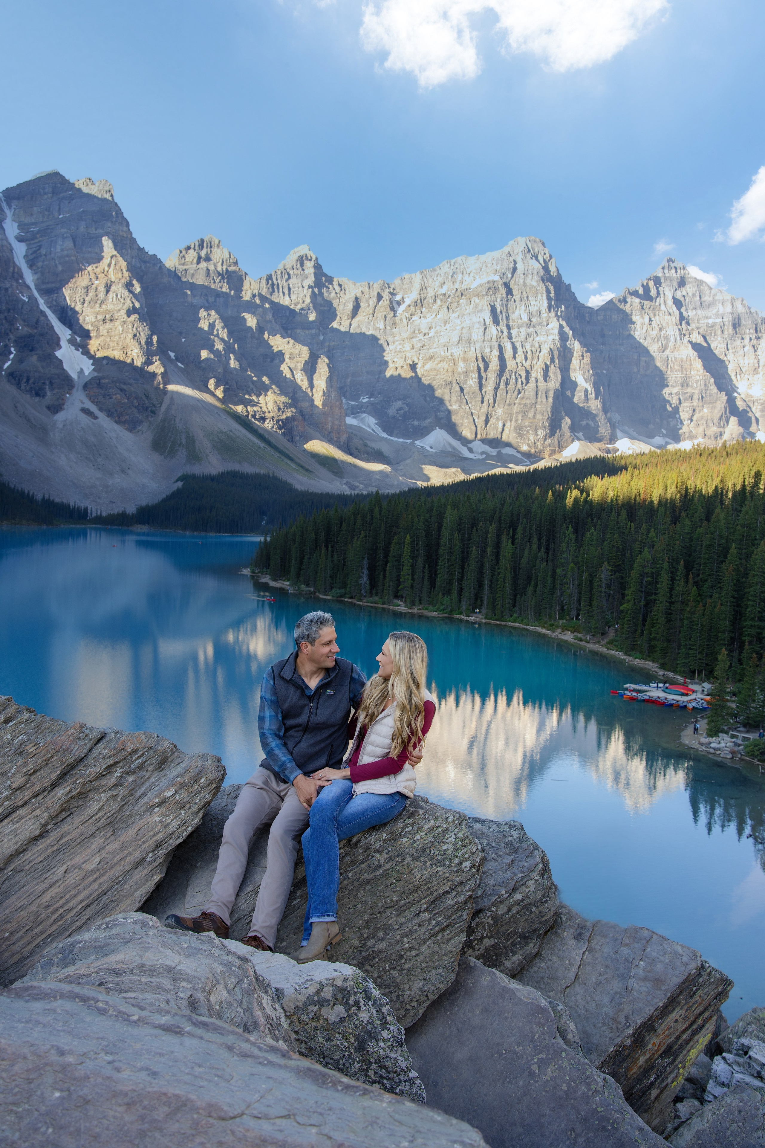 Delwin & Chelsea Engagement — Moraine Lake Photoshoot