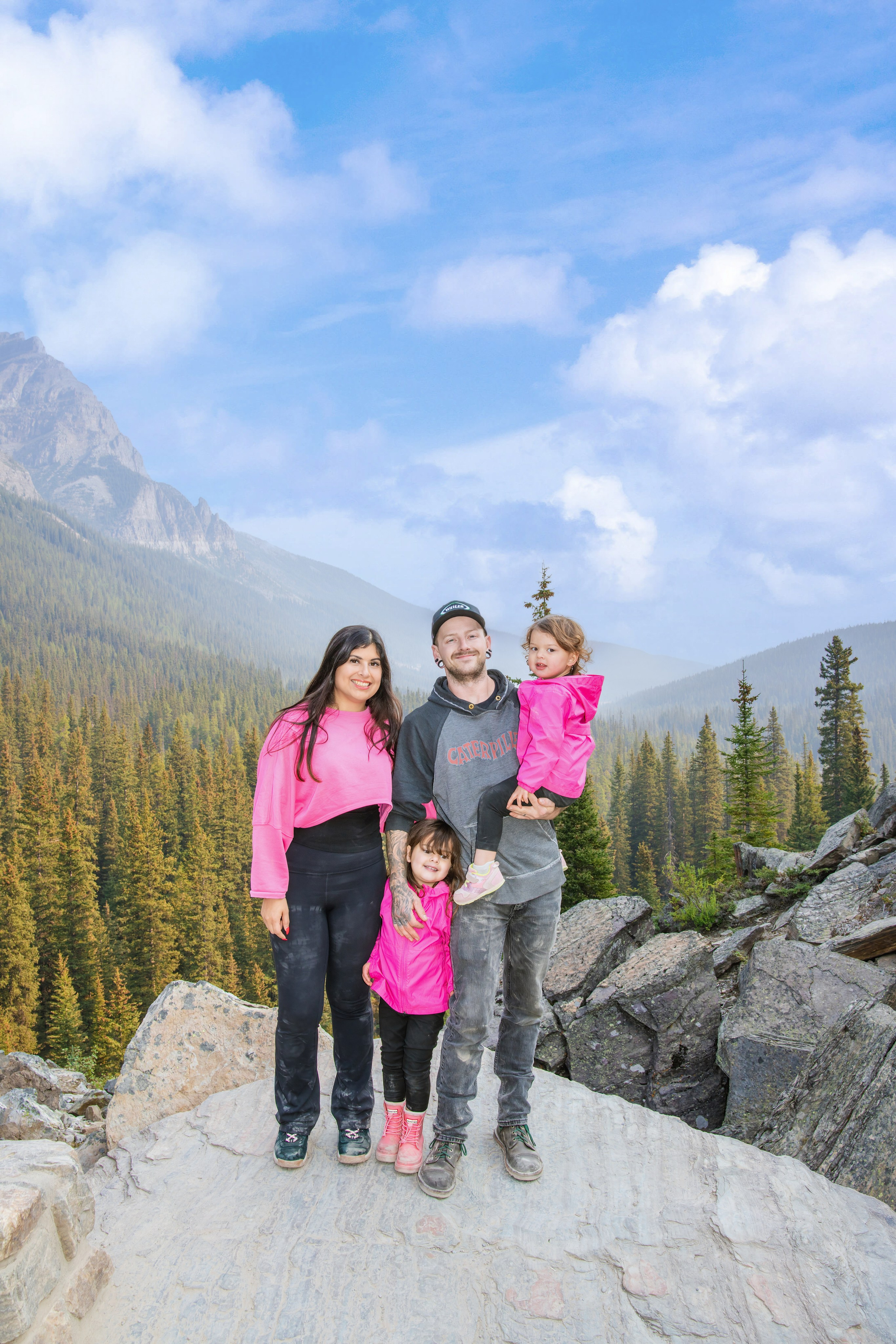 Zoe’s Family Photo Session Moraine Lake, Banff, Alberta, Canada