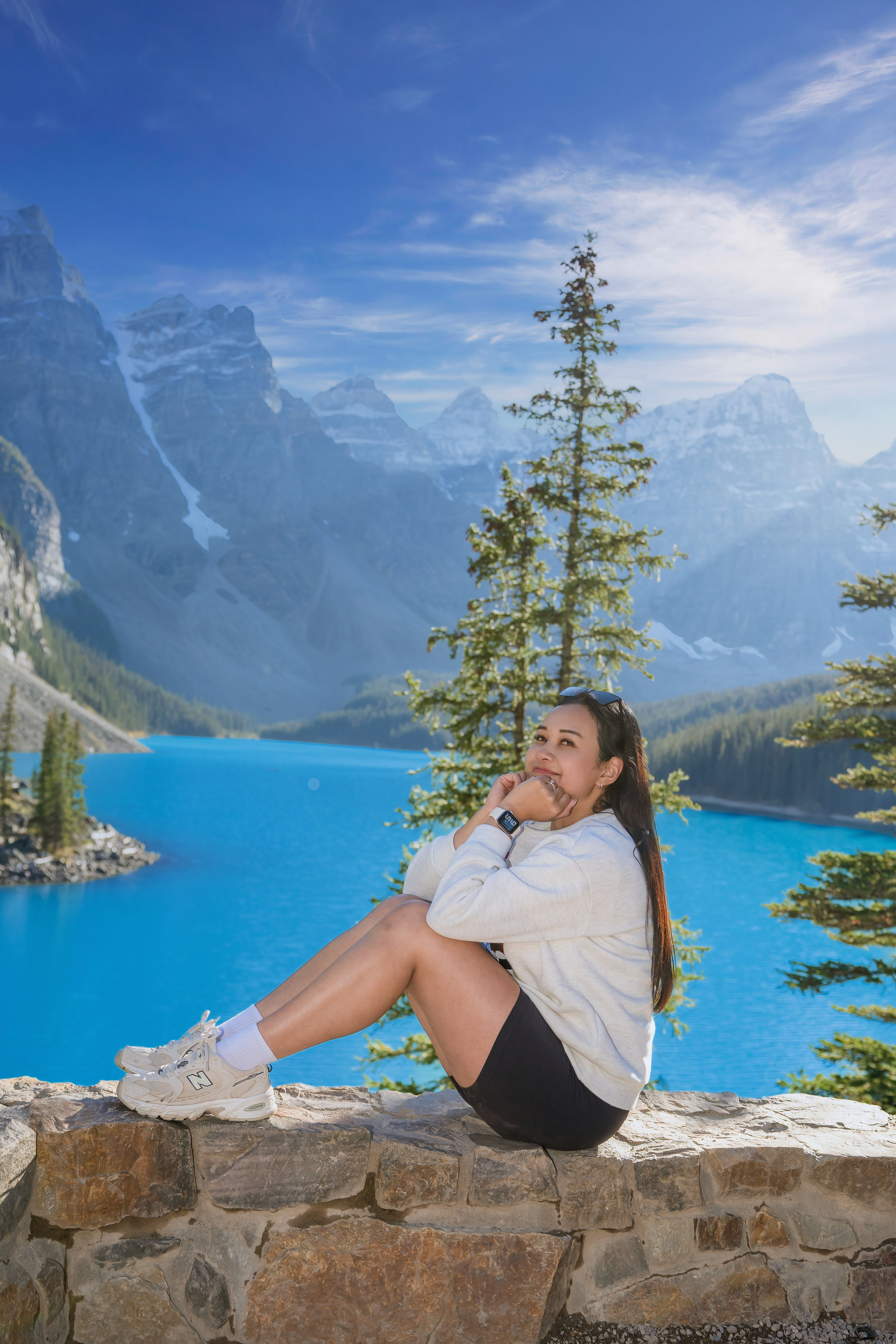 Justin & Kat — Surprise Proposal / Moraine Lake, Banff
