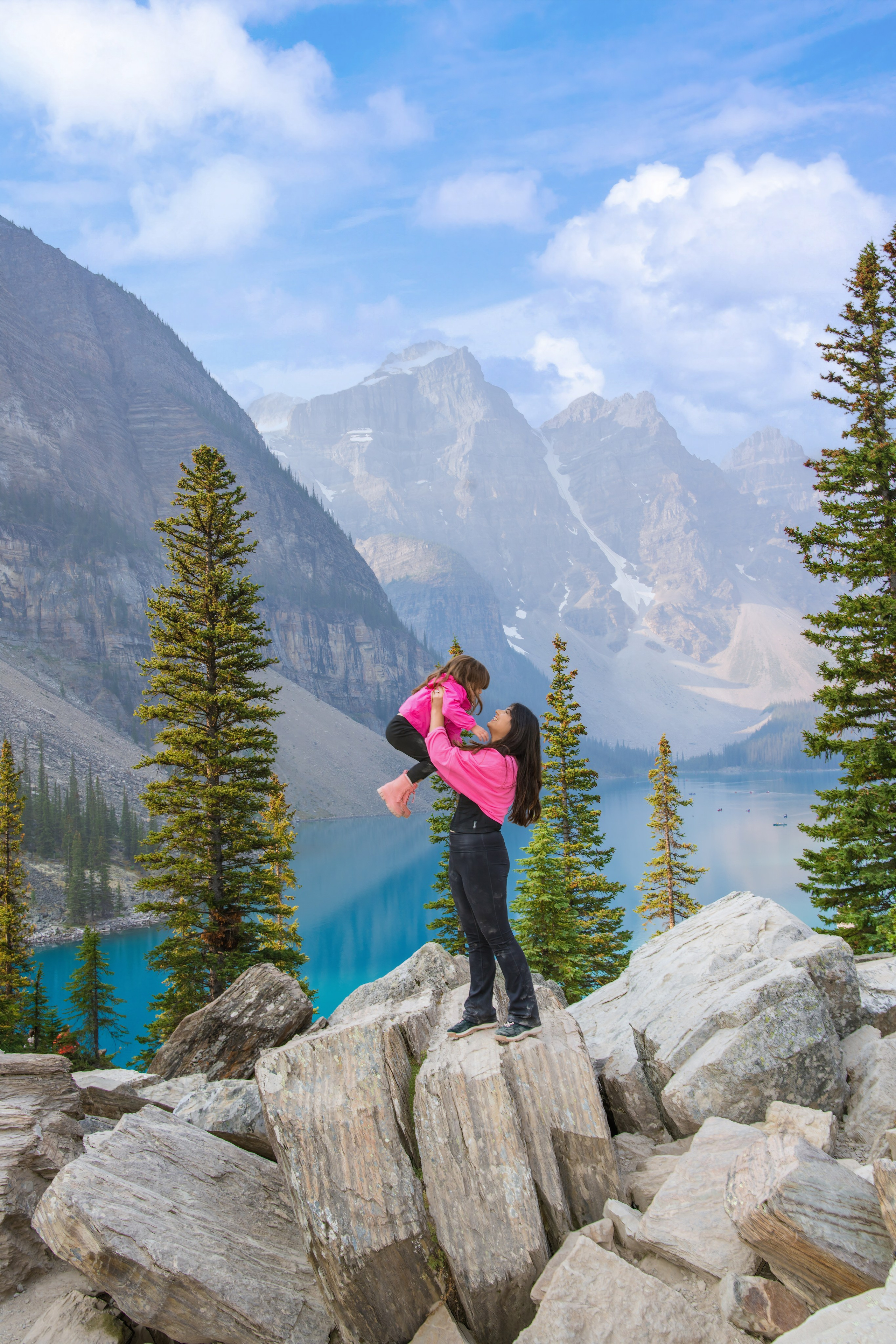 Zoe’s Family Photo Session Moraine Lake, Banff, Alberta, Canada
