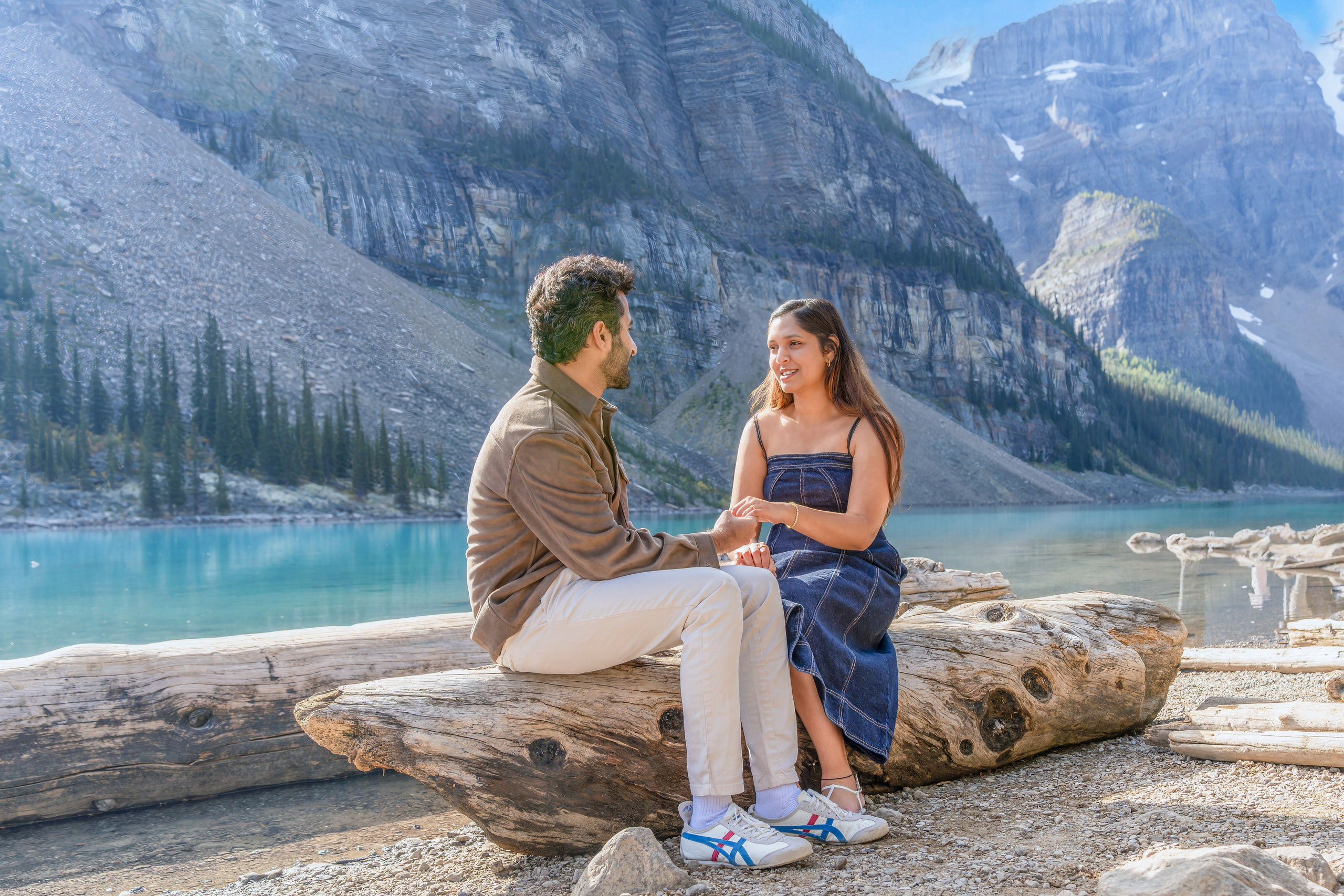 Mohit & Rya — Surprise Proposal — Moraine Lake, Banff
