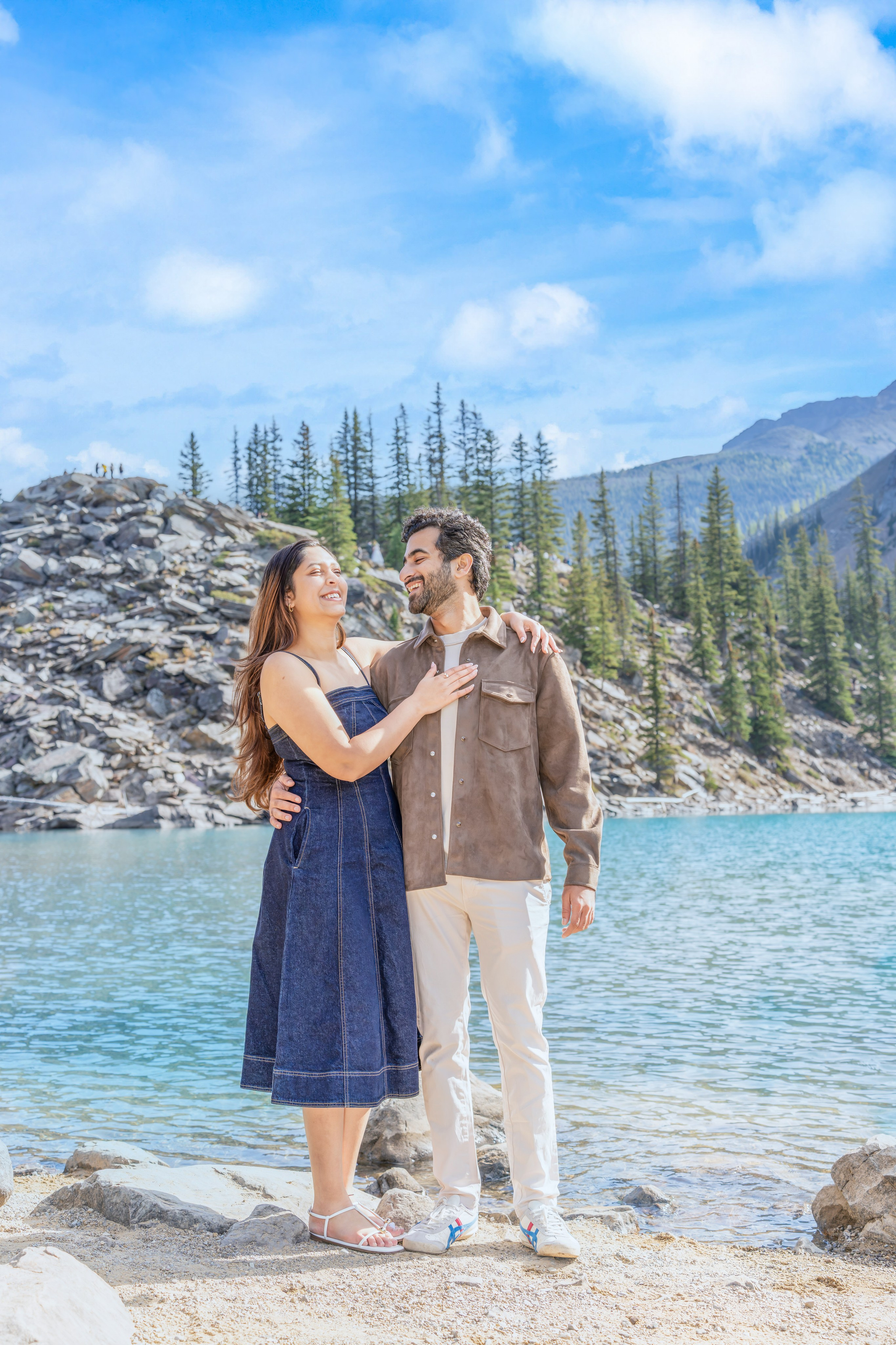 Mohit & Rya — Surprise Proposal — Moraine Lake, Banff