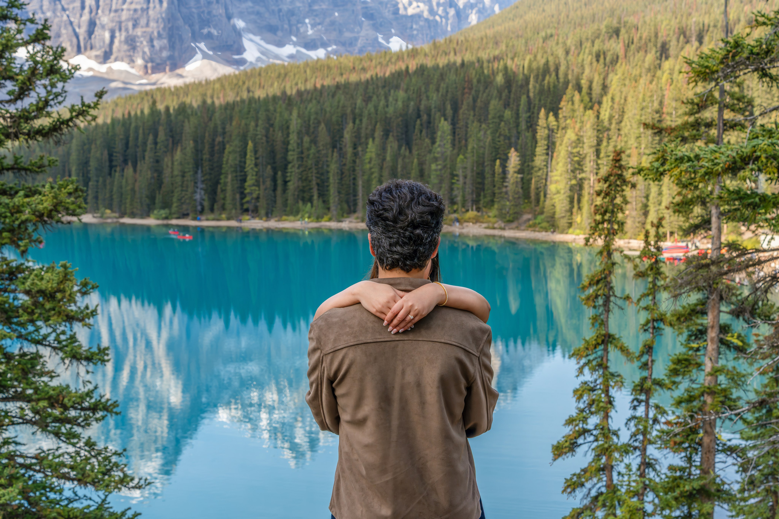 Mohit & Rya — Surprise Proposal — Moraine Lake, Banff
