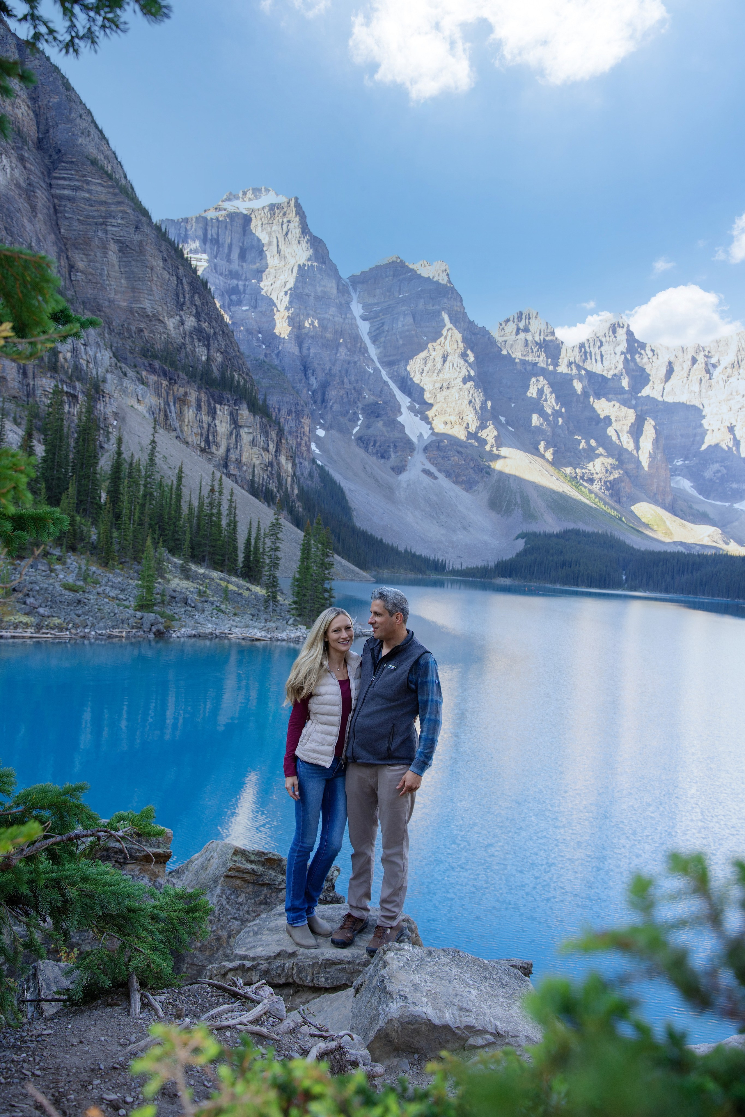 Delwin & Chelsea Engagement — Moraine Lake Photoshoot