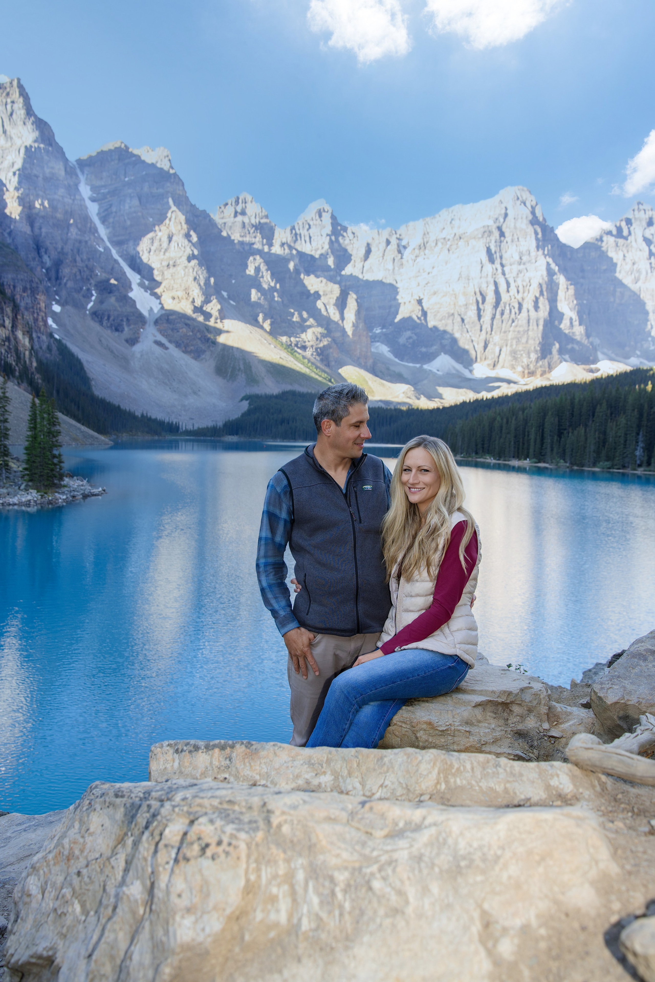 Delwin & Chelsea Engagement — Moraine Lake Photoshoot