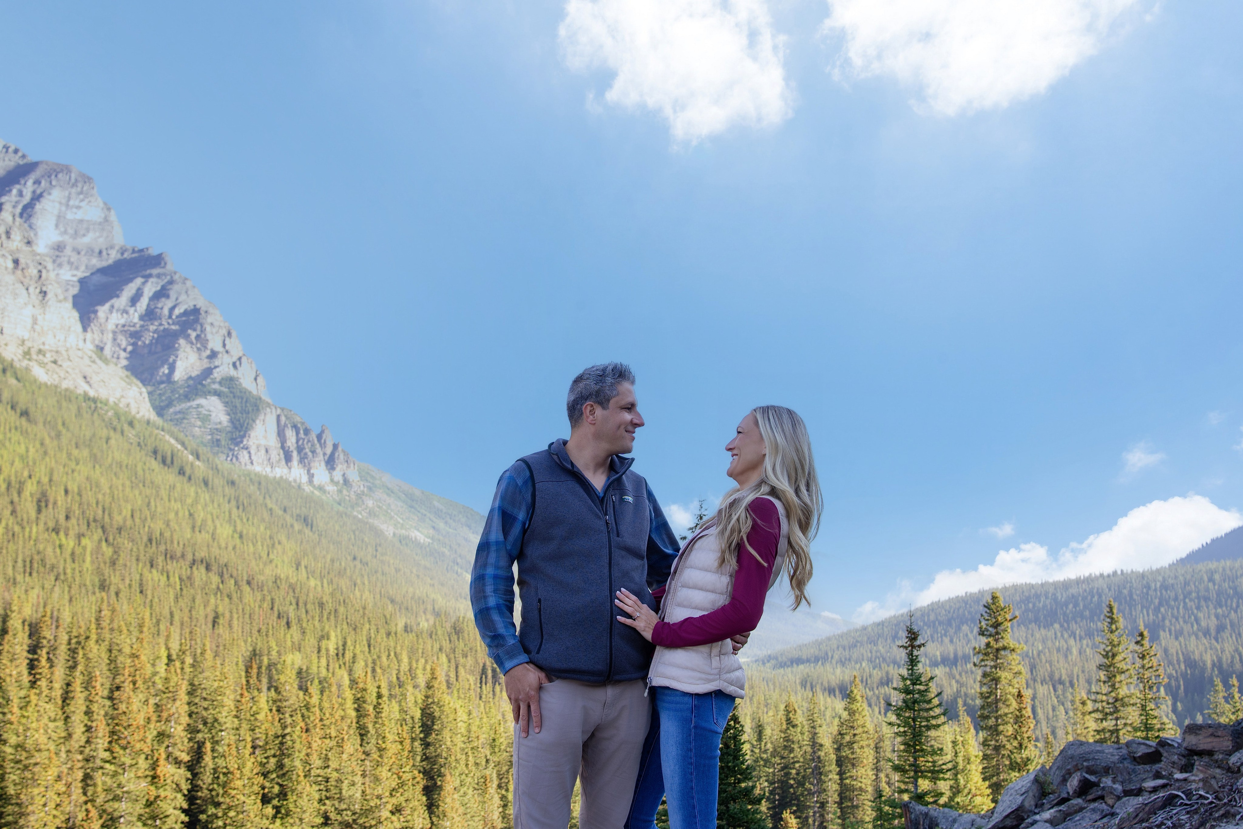 Delwin & Chelsea Engagement — Moraine Lake Photoshoot