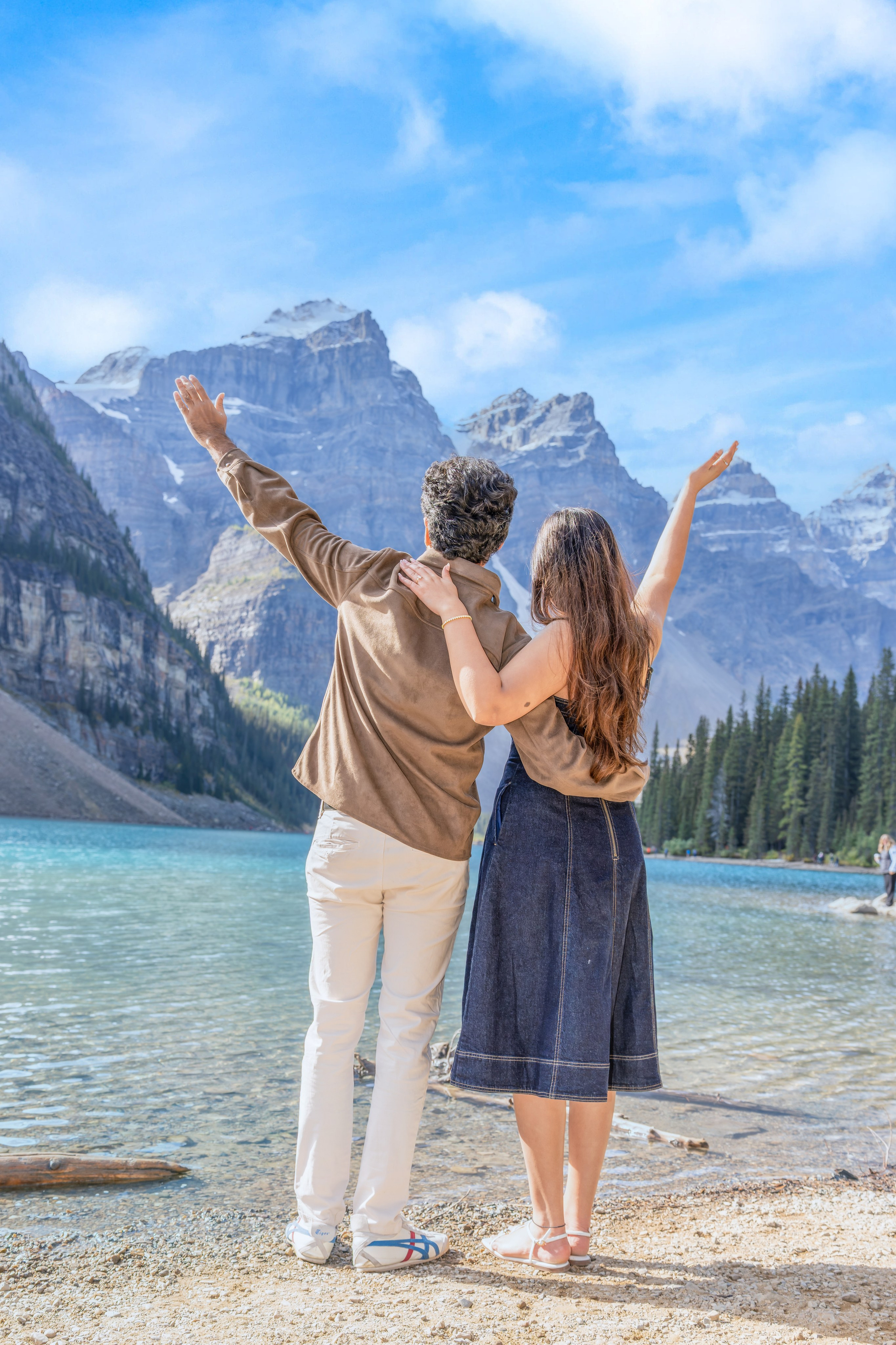 Mohit & Rya — Surprise Proposal — Moraine Lake, Banff