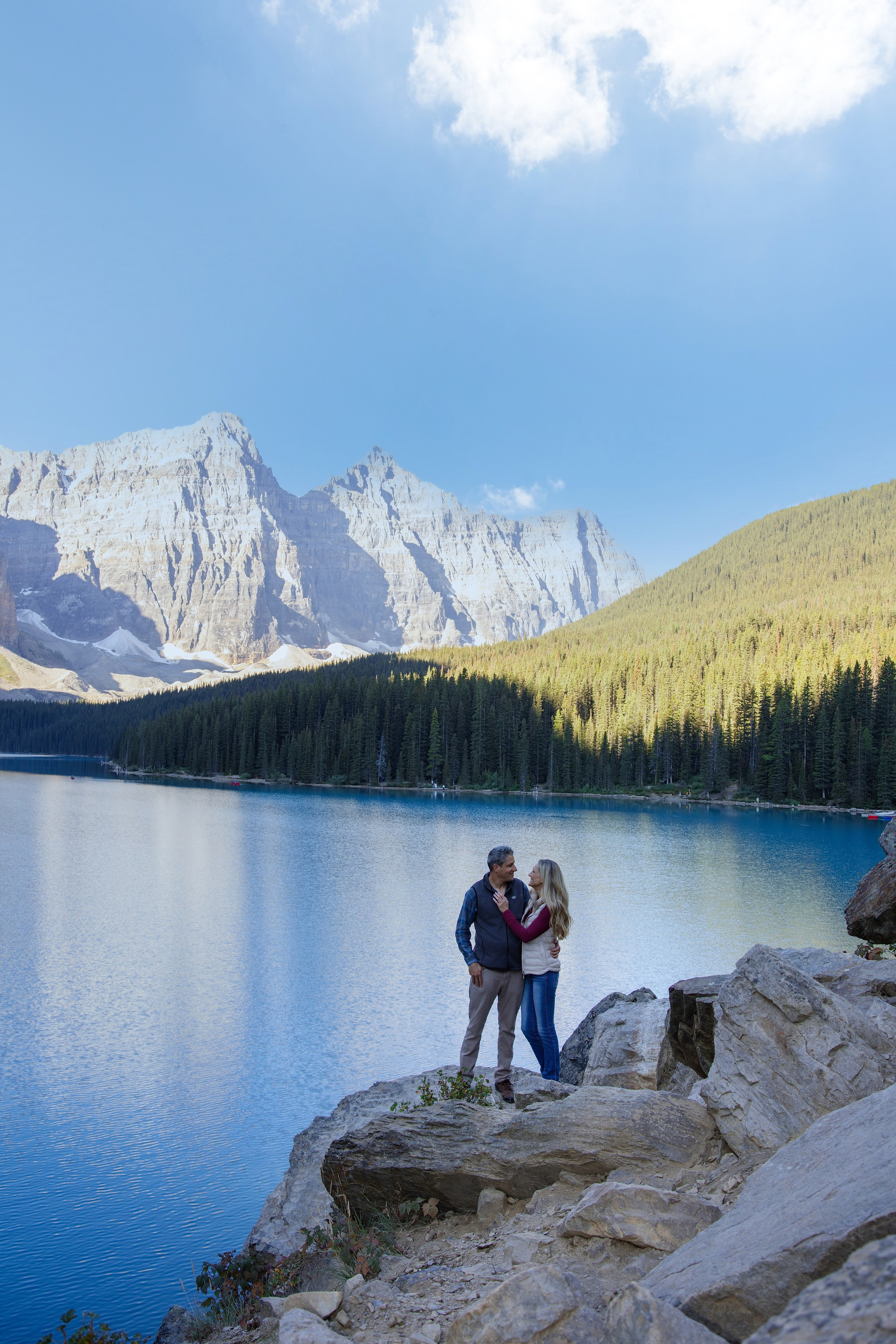 Delwin & Chelsea Engagement — Moraine Lake Photoshoot