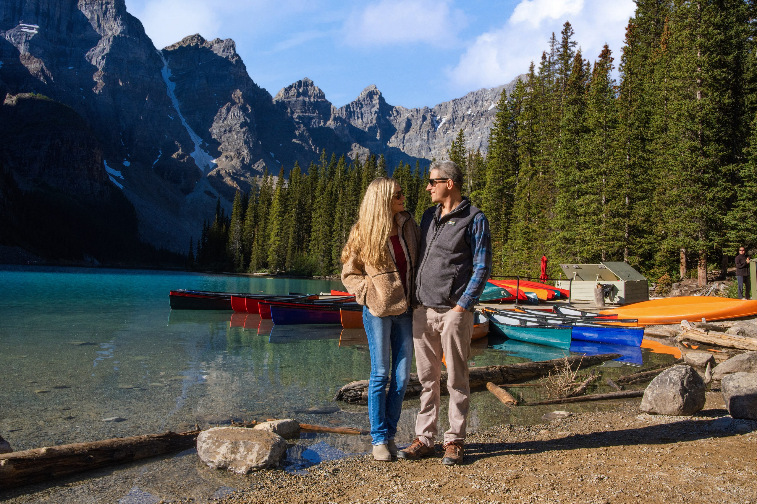 Delwin & Chelsea Engagement — Moraine Lake Photoshoot
