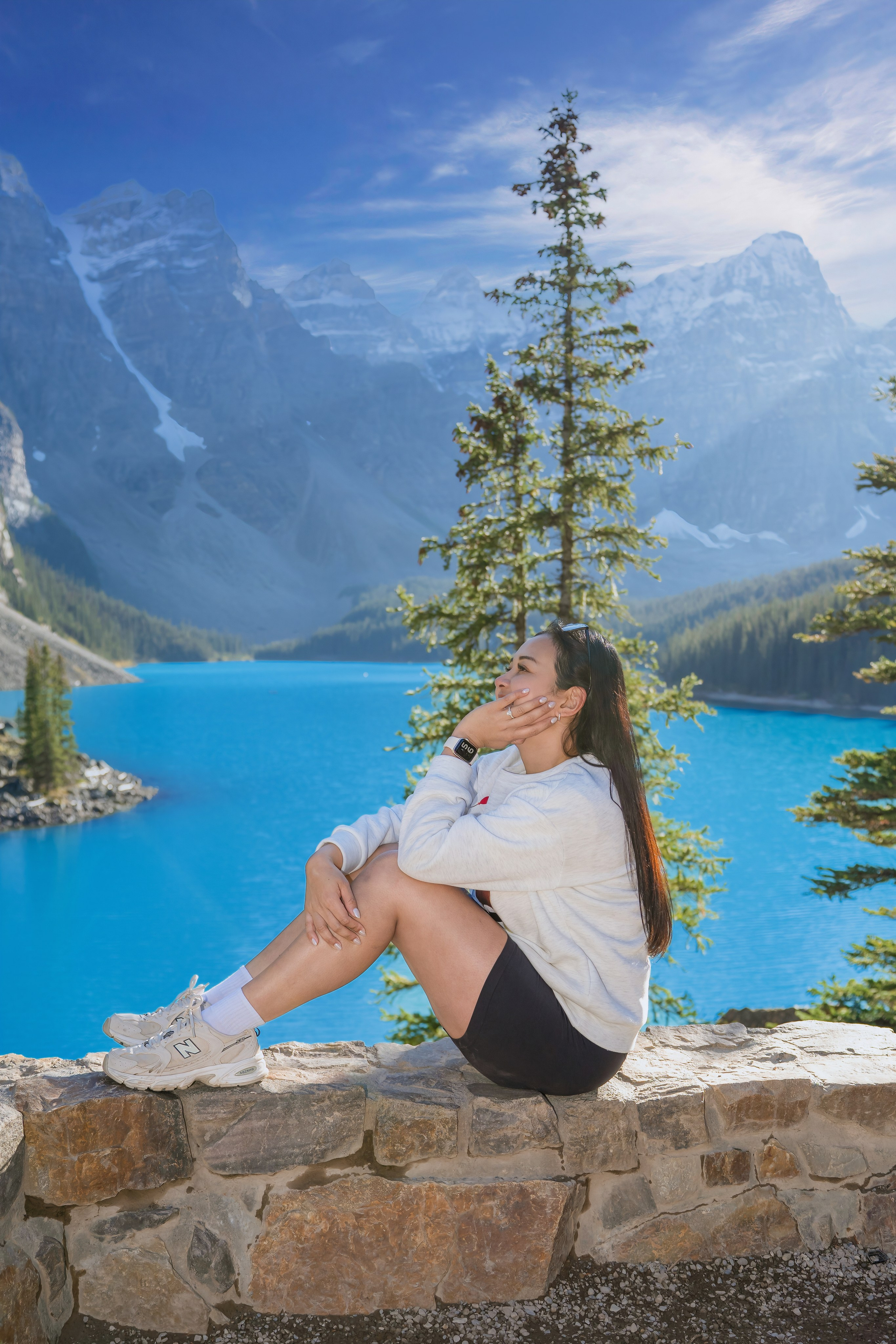 Justin & Kat — Surprise Proposal / Moraine Lake, Banff