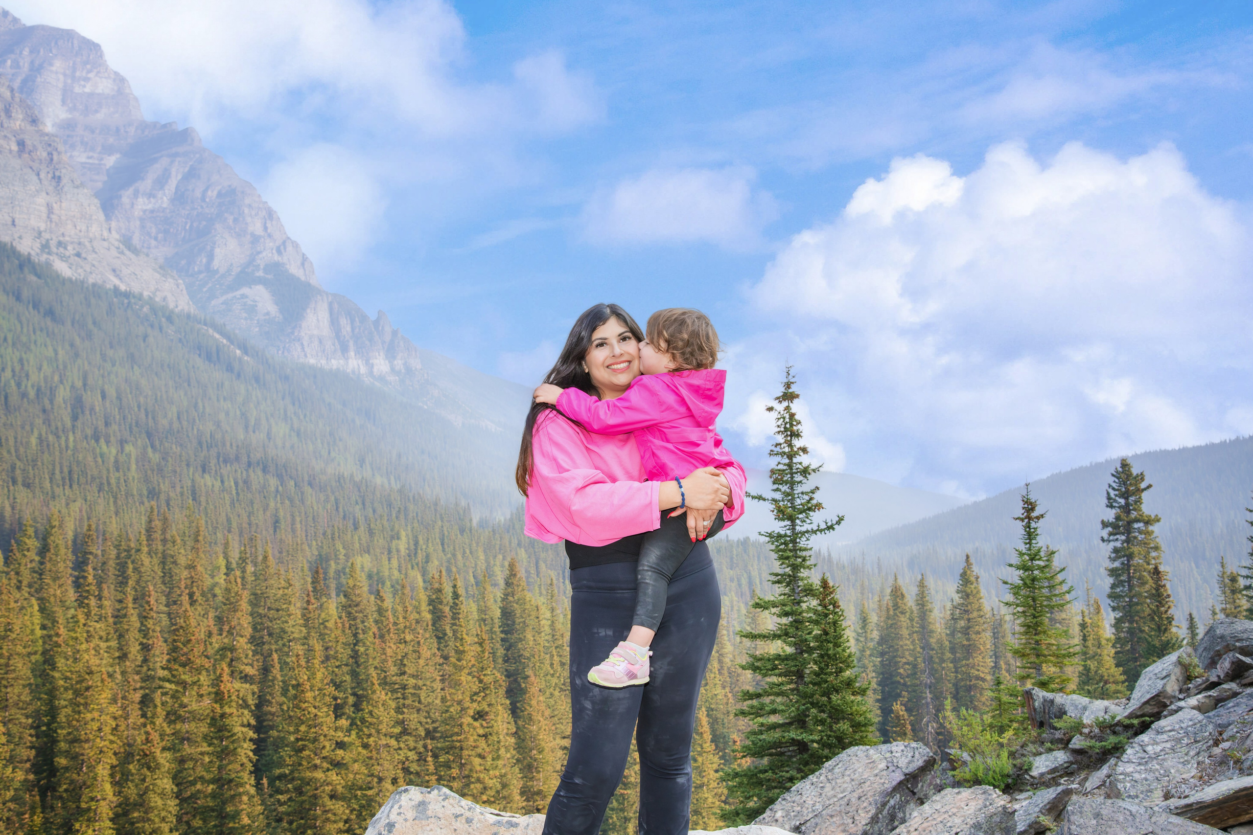 Zoe’s Family Photo Session Moraine Lake, Banff, Alberta, Canada