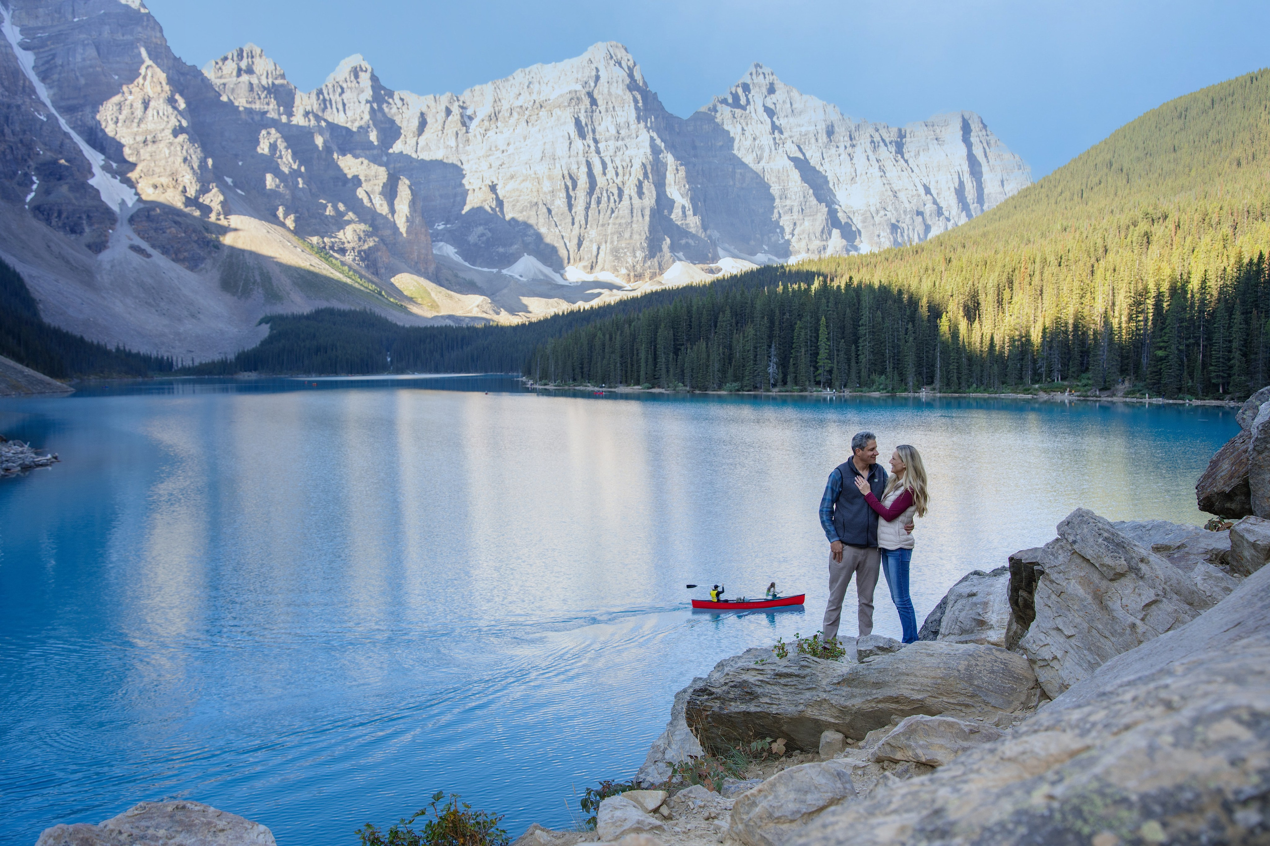 Delwin & Chelsea Engagement — Moraine Lake Photoshoot