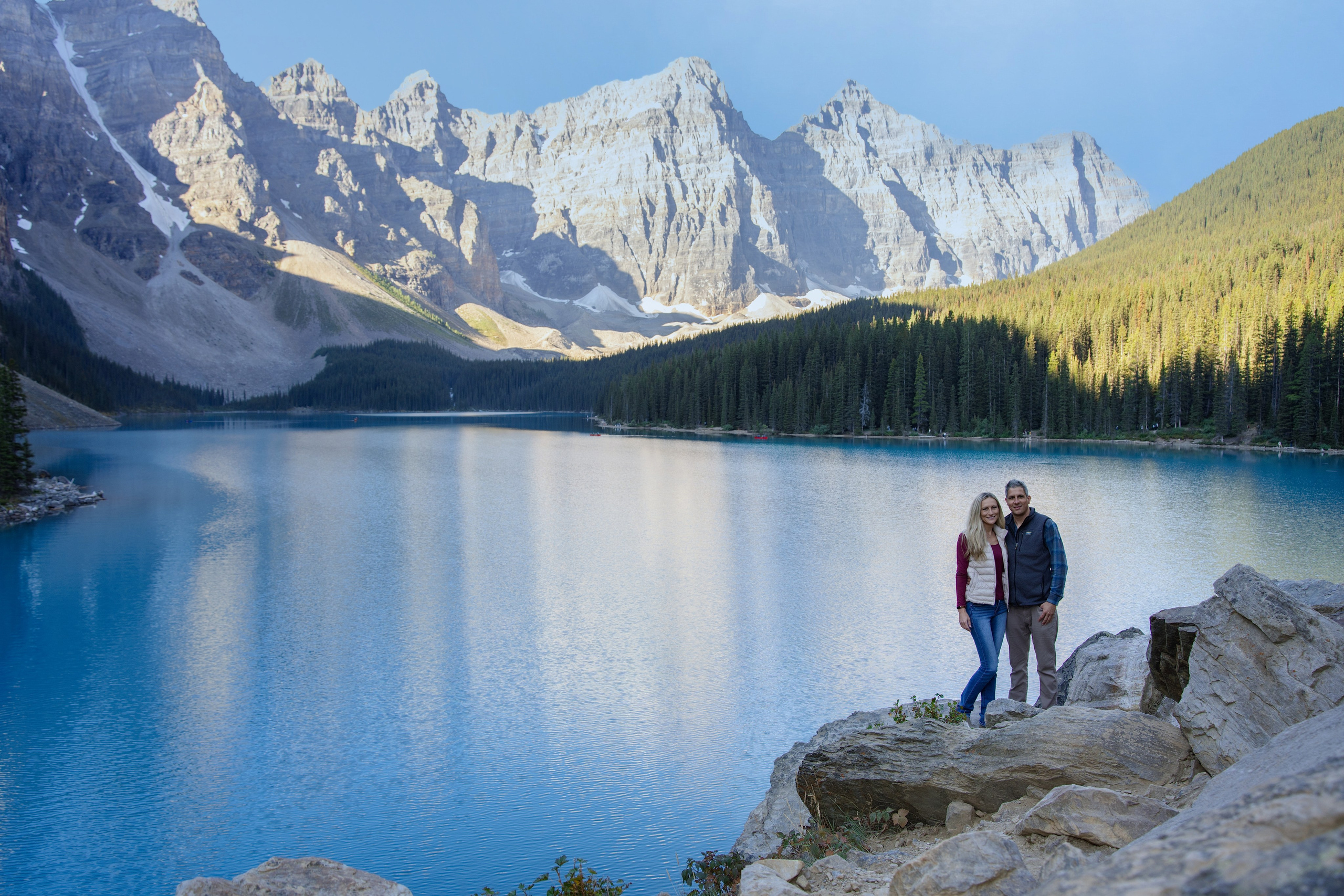 Delwin & Chelsea Engagement — Moraine Lake Photoshoot
