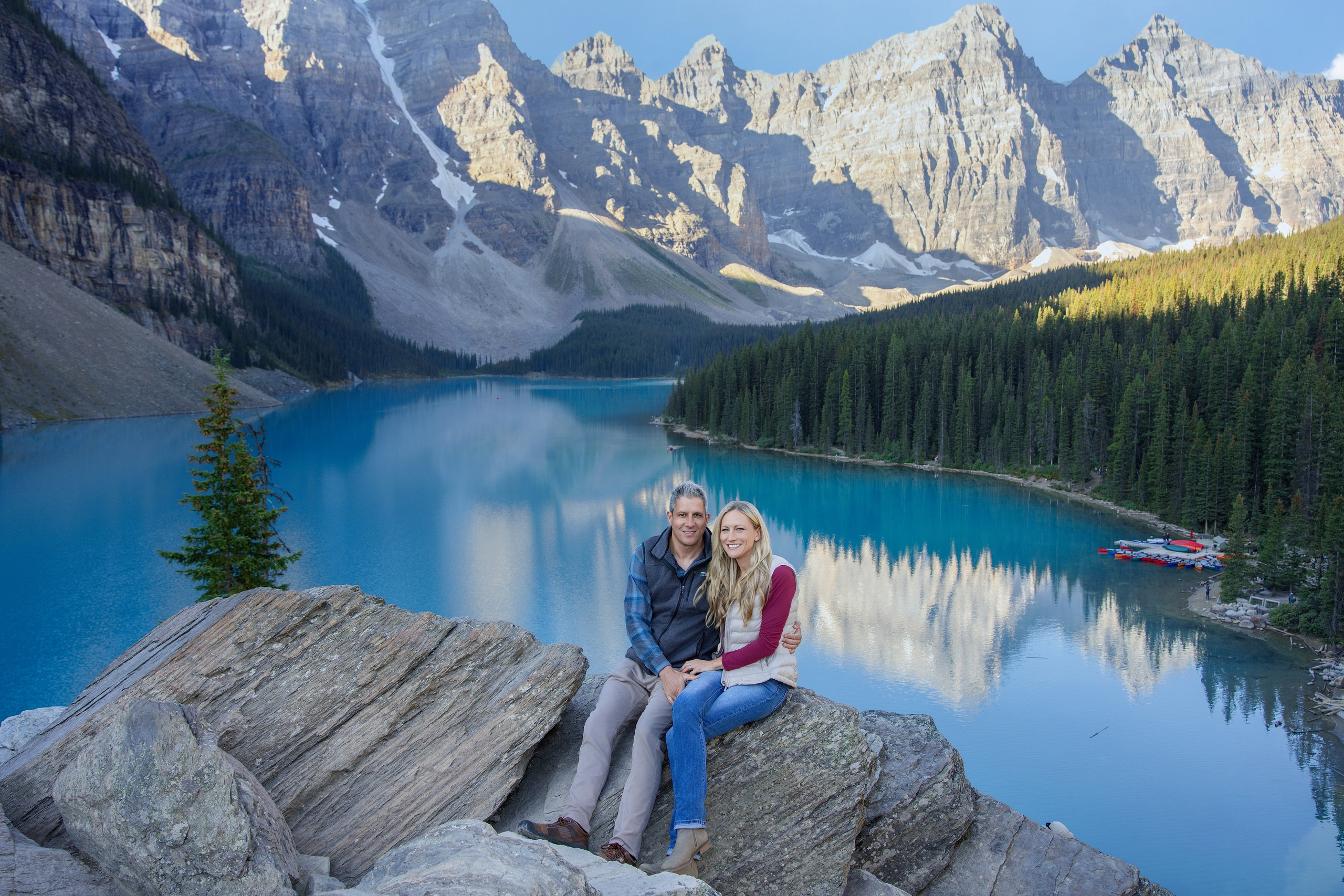 Delwin & Chelsea Engagement — Moraine Lake Photoshoot