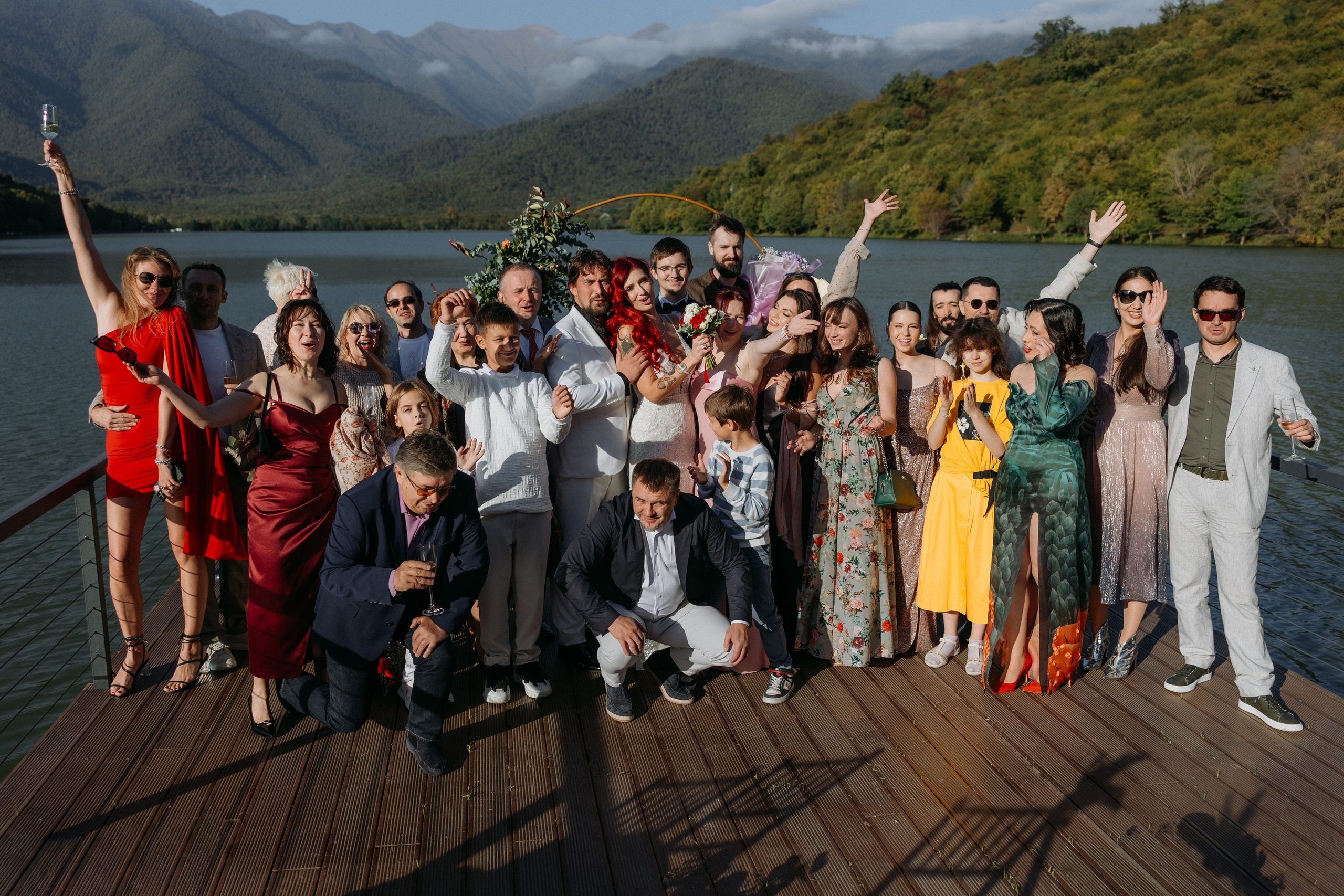 A dreamy wedding on Kvareli lake. Wedding photographer in Tbilisi Ioseb Mamniashvili