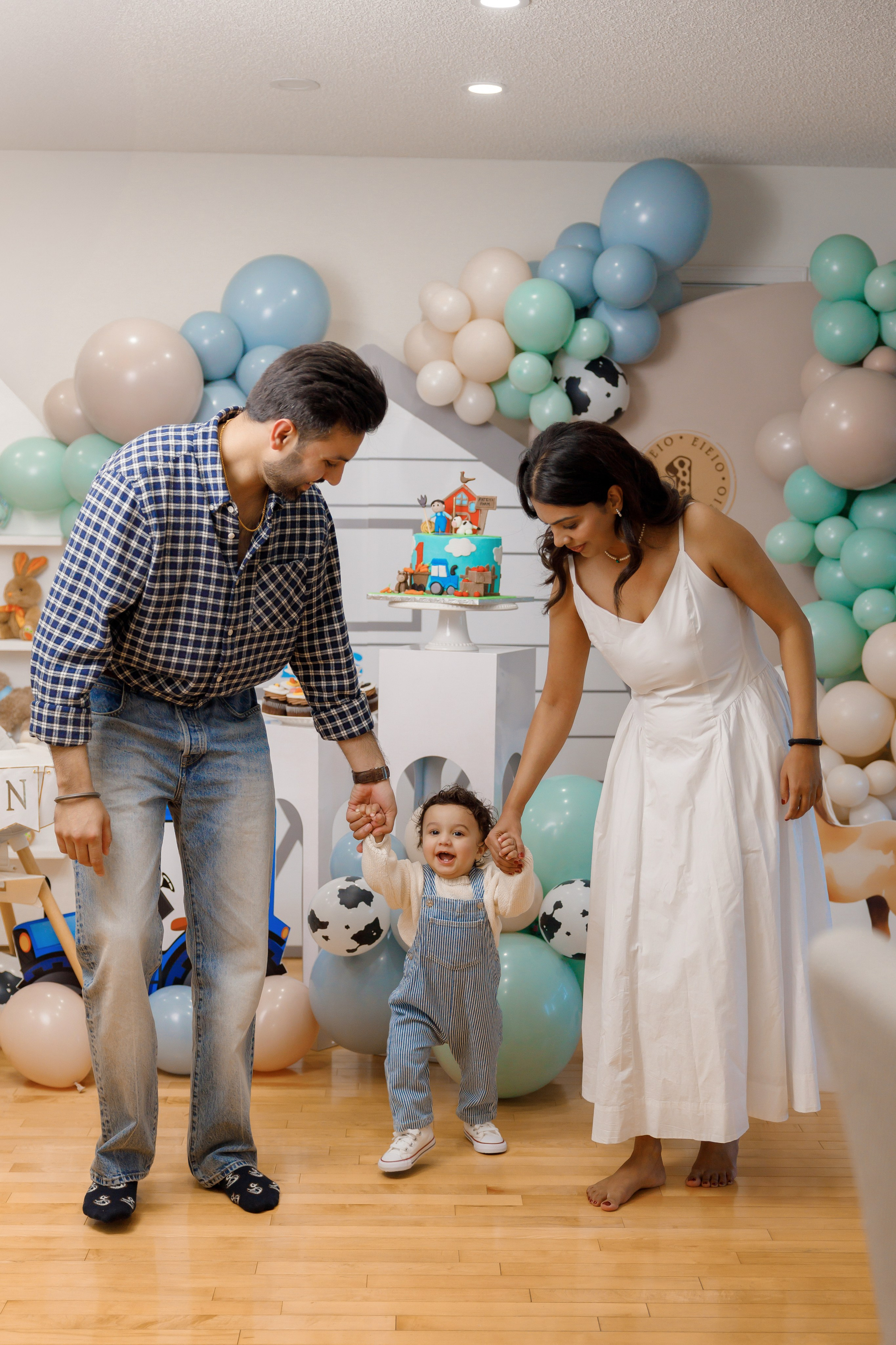 Fateh’s 1st birthday. Home