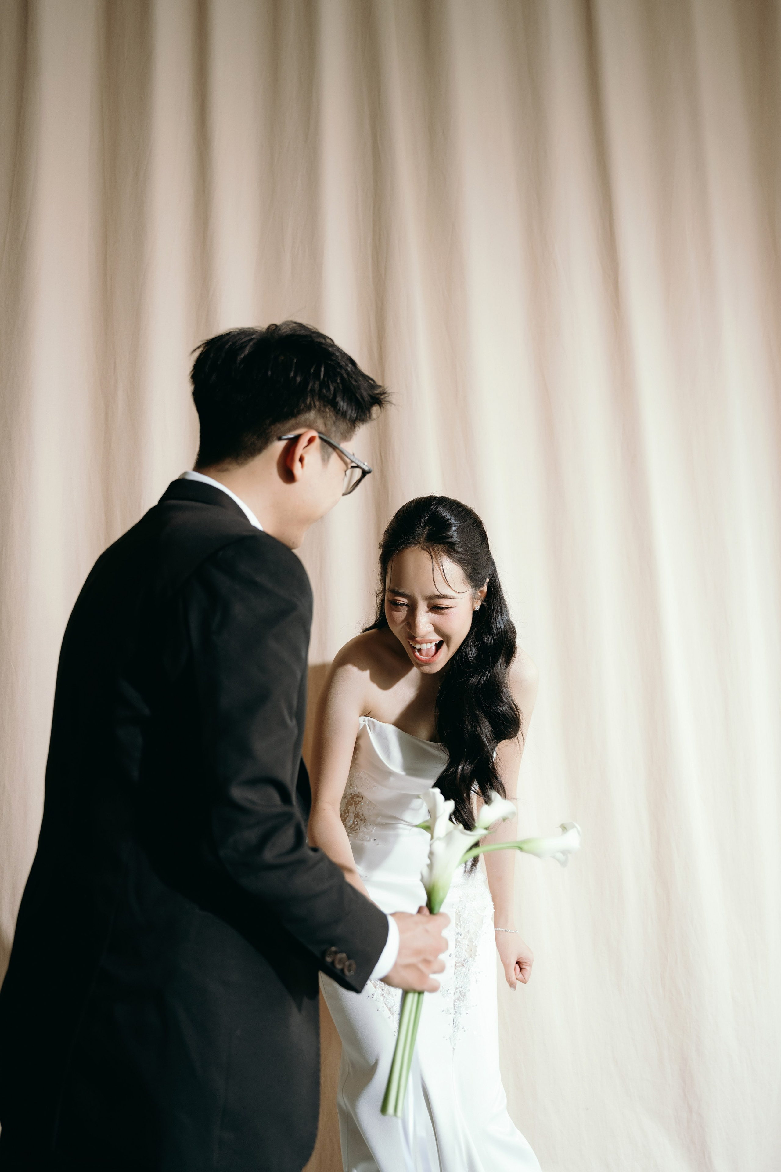 N.A wedding photoshoot in studio