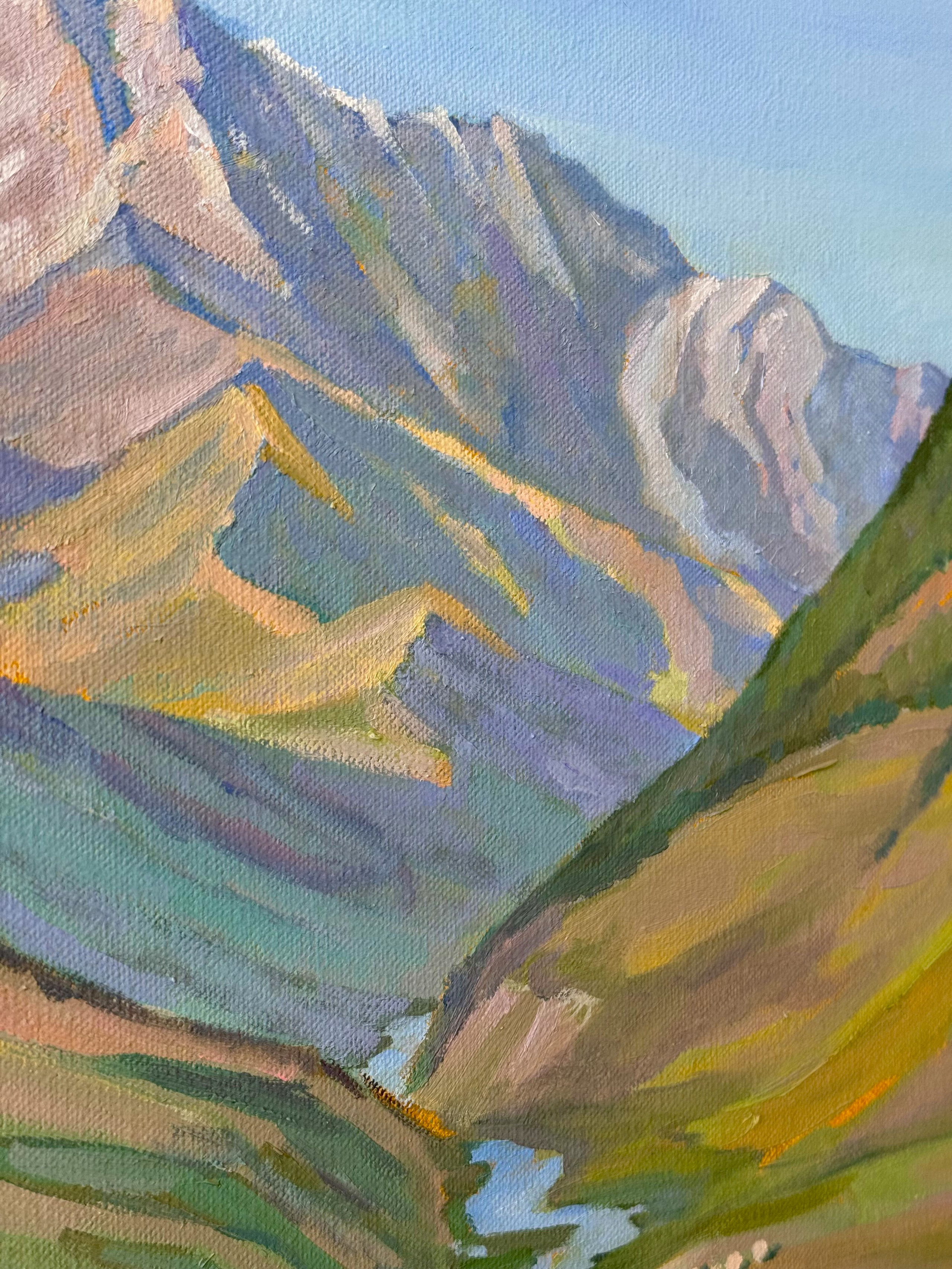 «Shkhara glacier». Художник живописец Савелова Ольга