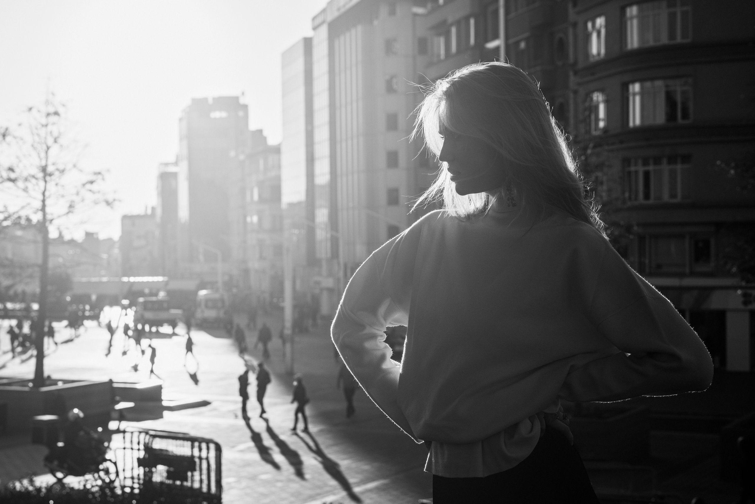 Street portrait. Behnam Khorramshahi, a portrait and fashion photographer in Cologne, Germany