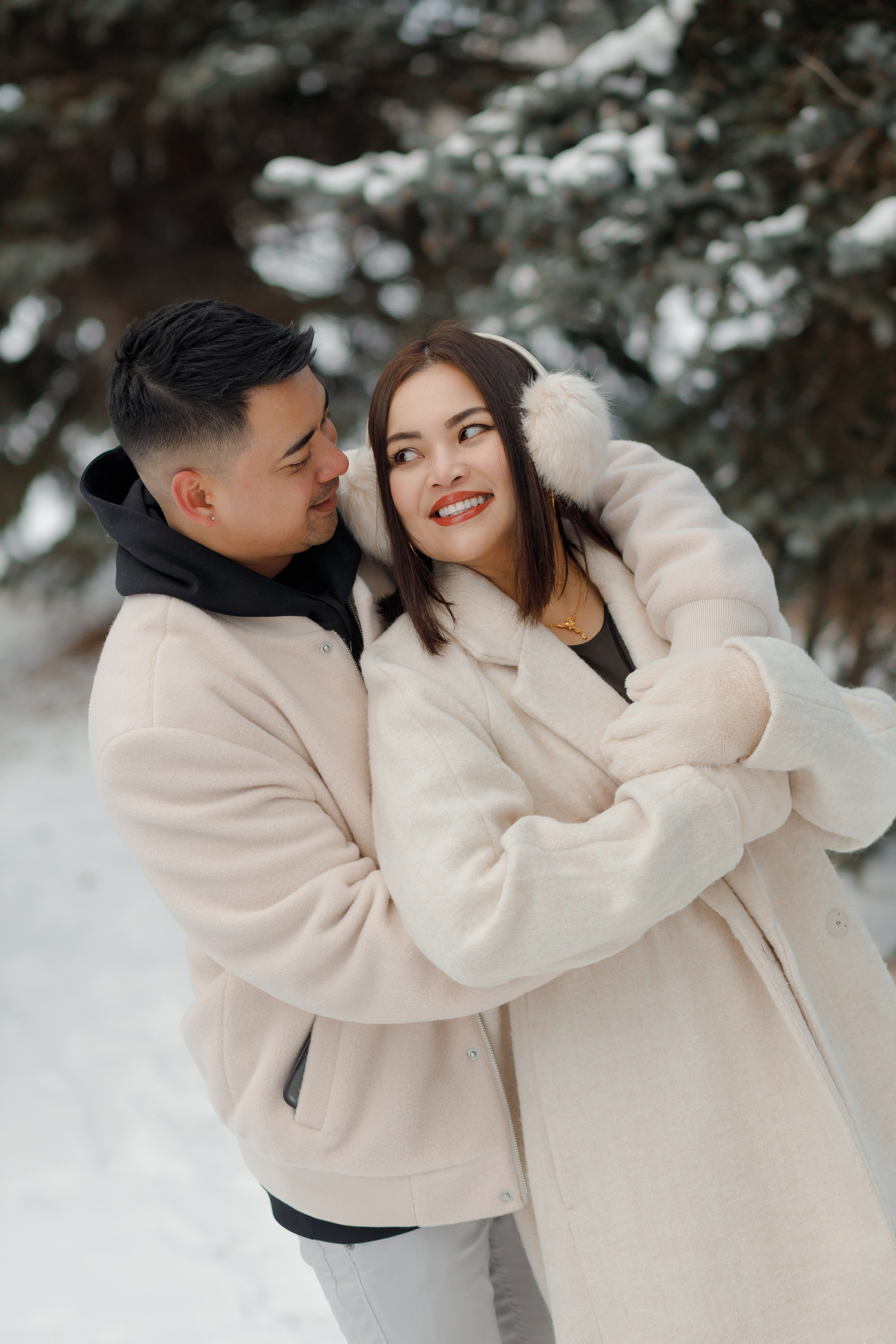 Family winter story. Home