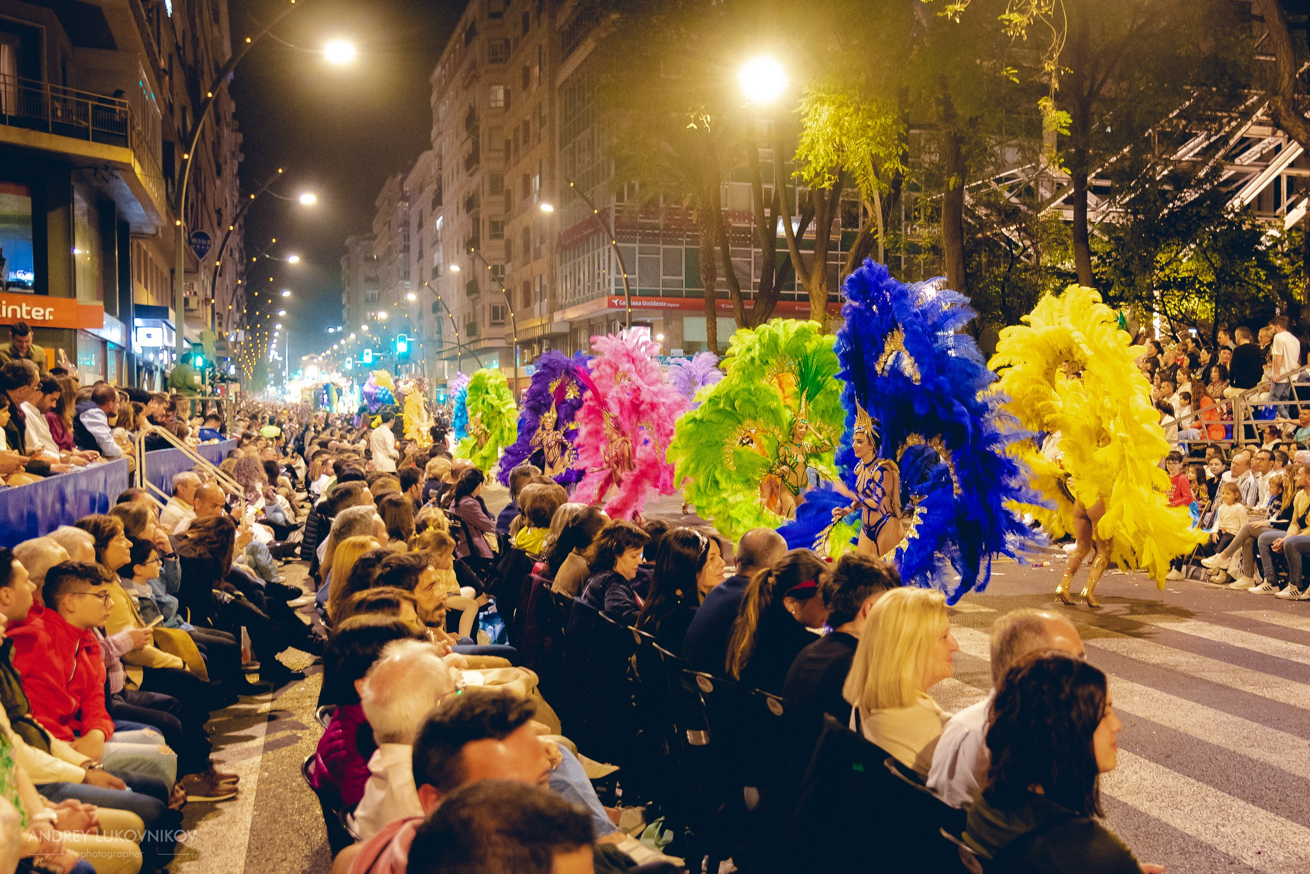 Photo report from the night carnival in Murcia | Reportage photographer Andrey Lukovnikov
