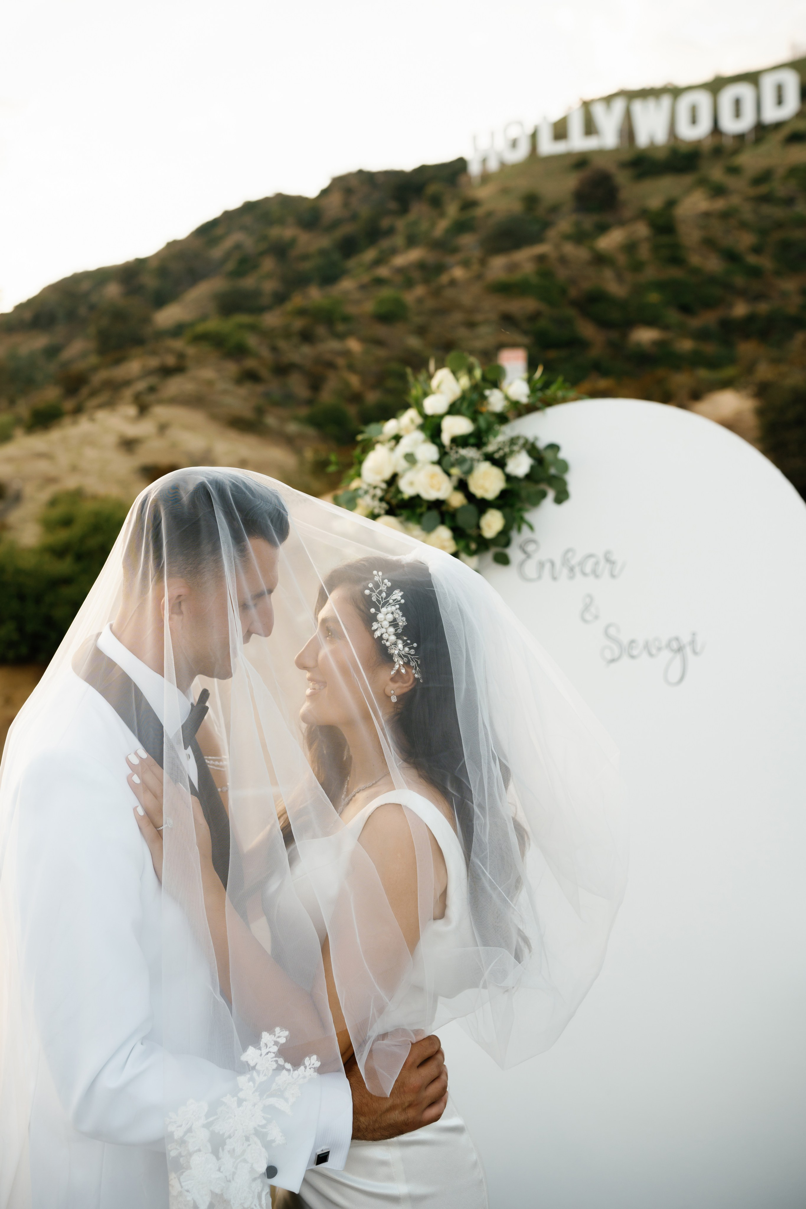 Wedding at the Hollywood Sign Venue, Los Angeles, California. Wedding Photography & Videography Team in California, Los Angeles, San Francisco, San Diego and Travel