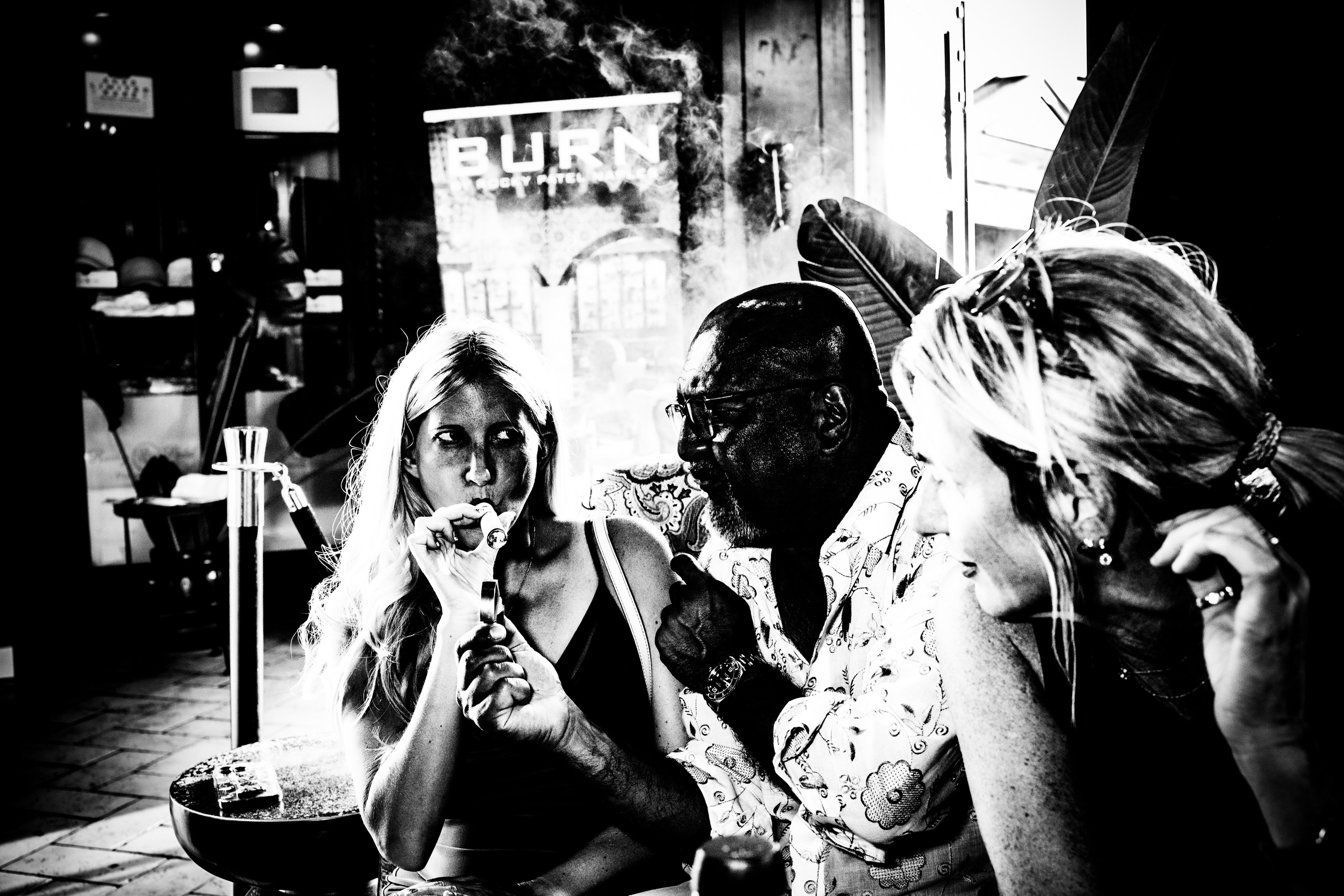 Burn Black and White Series. Out and About 239