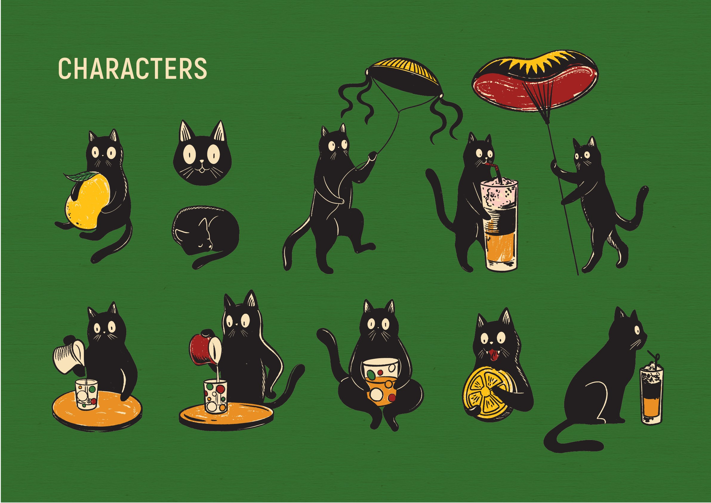 TAC coffee. Helen Reveur | Illustrator & Brand Designer | Ready-Made & Custom Illustrations