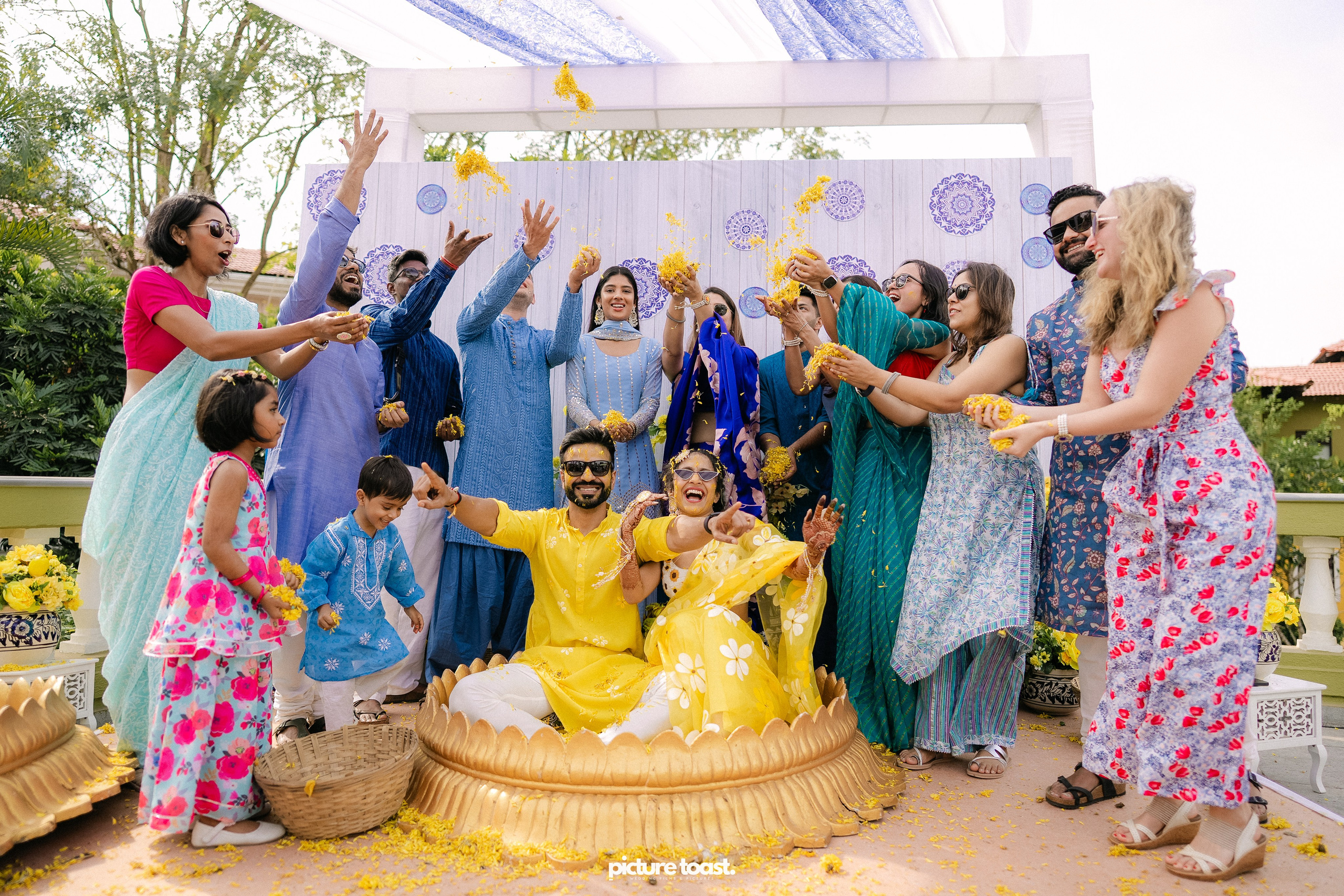 Haldi Hues Ft. Baebie & Goyal. Fine art Wedding Photographers in India & Canada