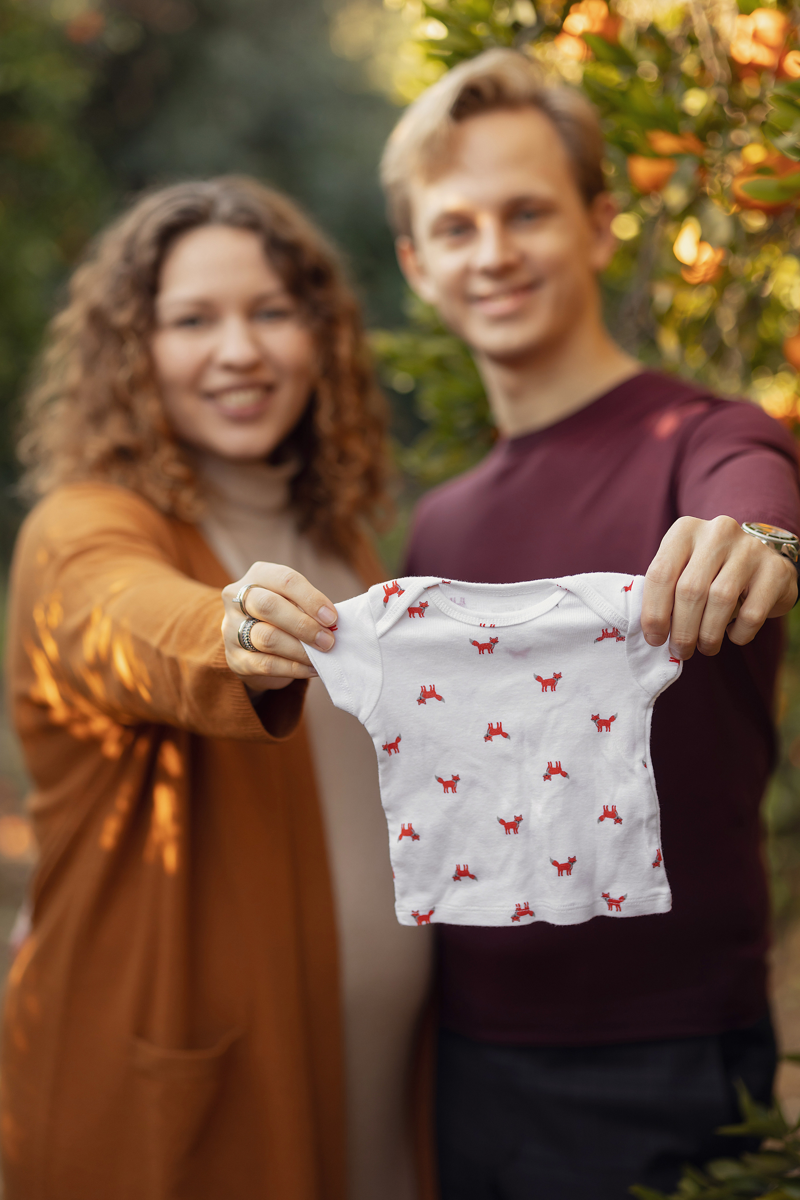 Photoshoot in mandarine garden. Photographer in Cyprus