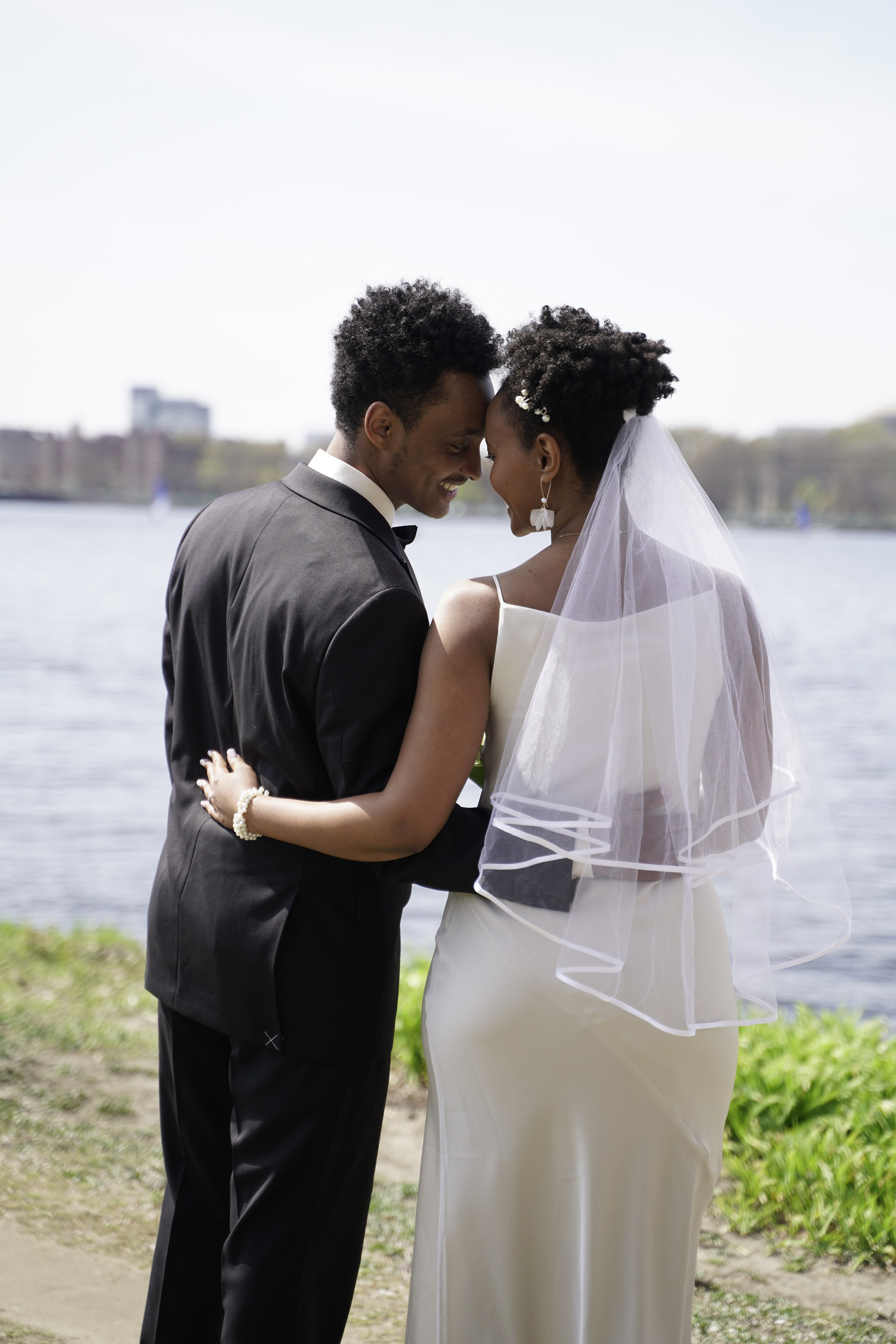 Sosina and Aaron at Charles river Esplanade. Stefanovich Photography | Boston, MA