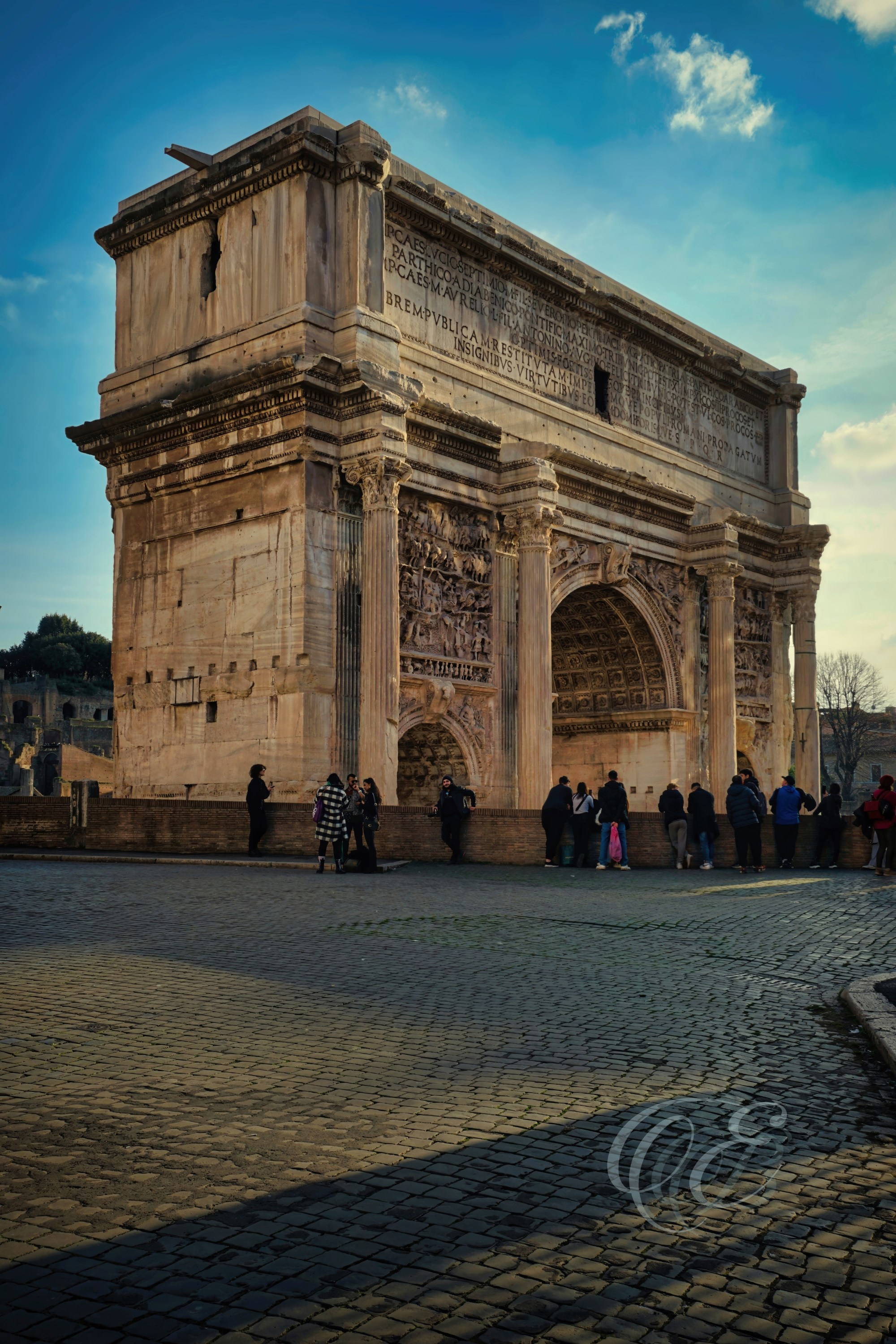 Rome Italy - Septimius Severus Arch - Eduardo Bartoli Fine Art Photography - The Arch of Septimius Severus in the Roman Forum, Rome, Italy – fine art photography by Eduardo Bartoli.