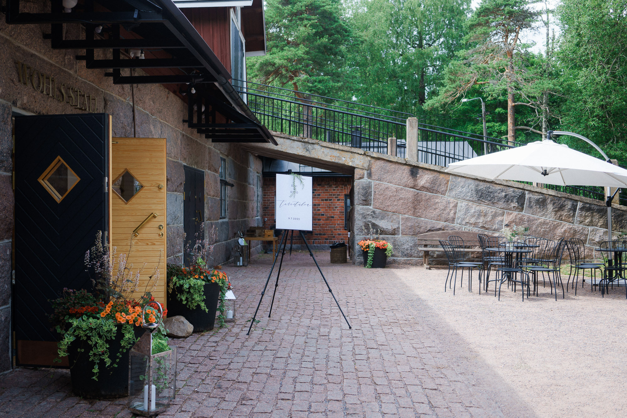 Sini ja Otto, hääkuvaus Wohl Gård, Kirkkonummi