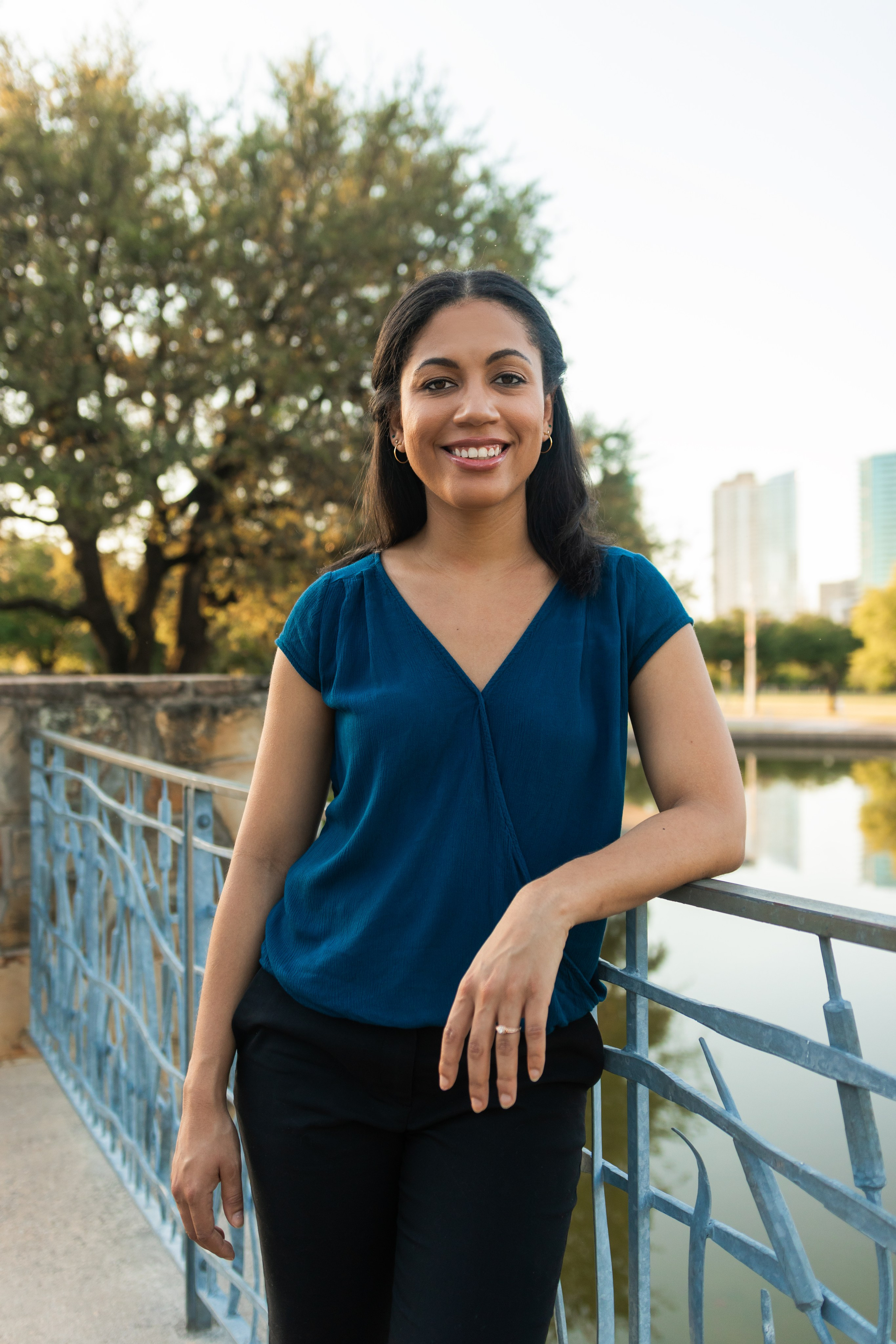 Sarah at the Long Center Convention Center in Austin