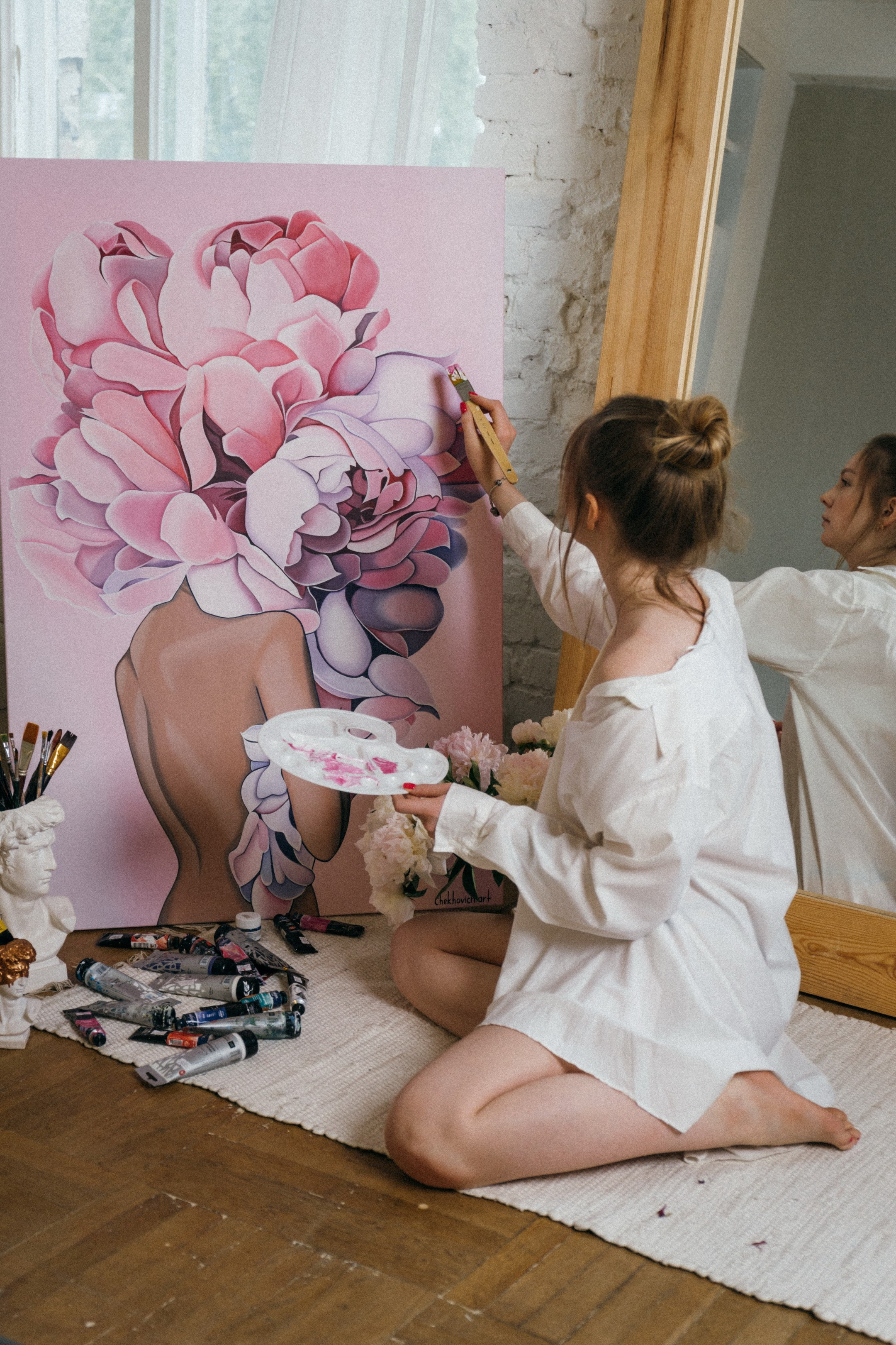 Алеся-фотосессия для художника. Фотограф Анна Кучерявая | Свадьбы и мероприятия в Дубае