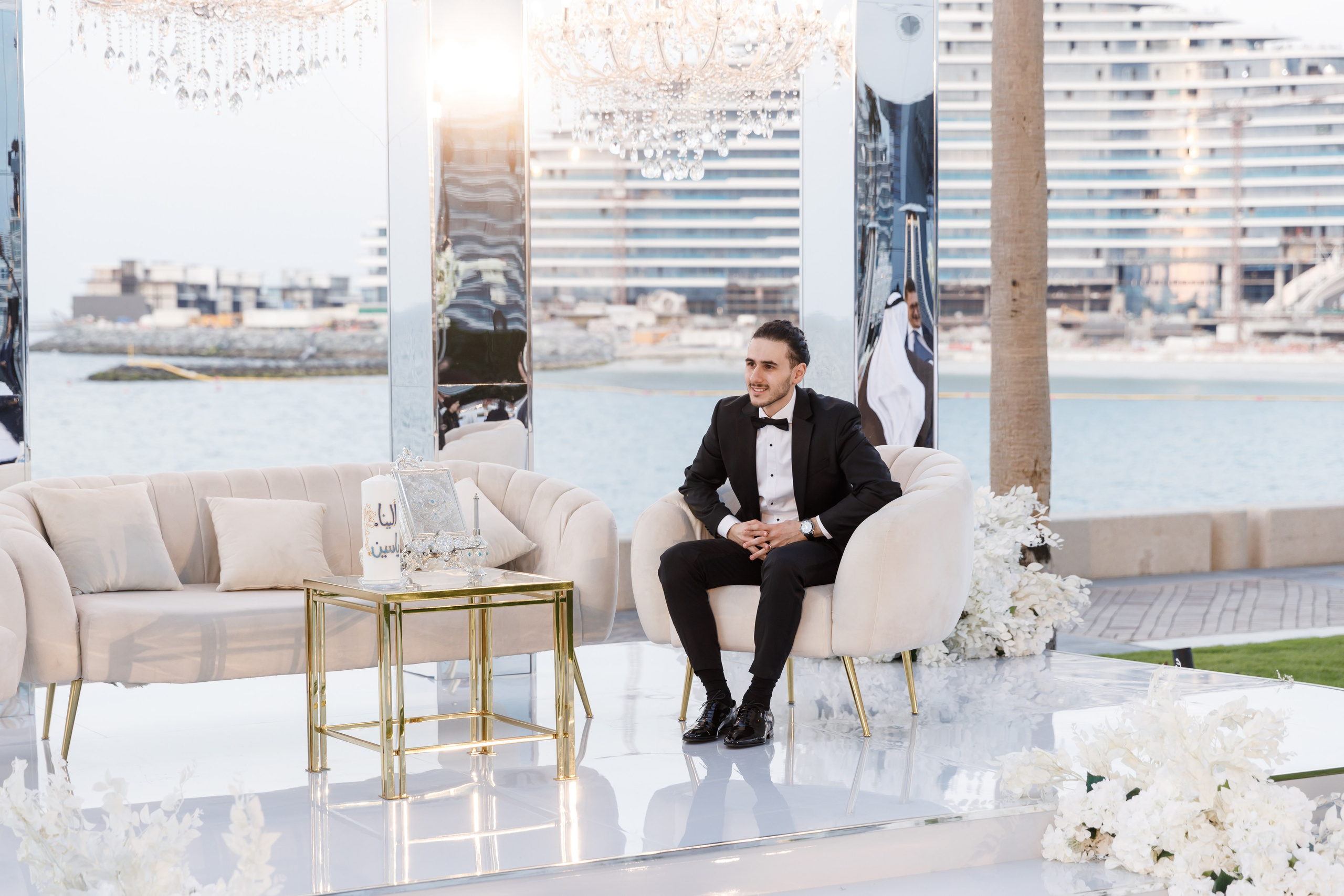 22/12/2023 Burj Al Arab wedding. Photographer Anna Curly | Weddings and Events in Dubai