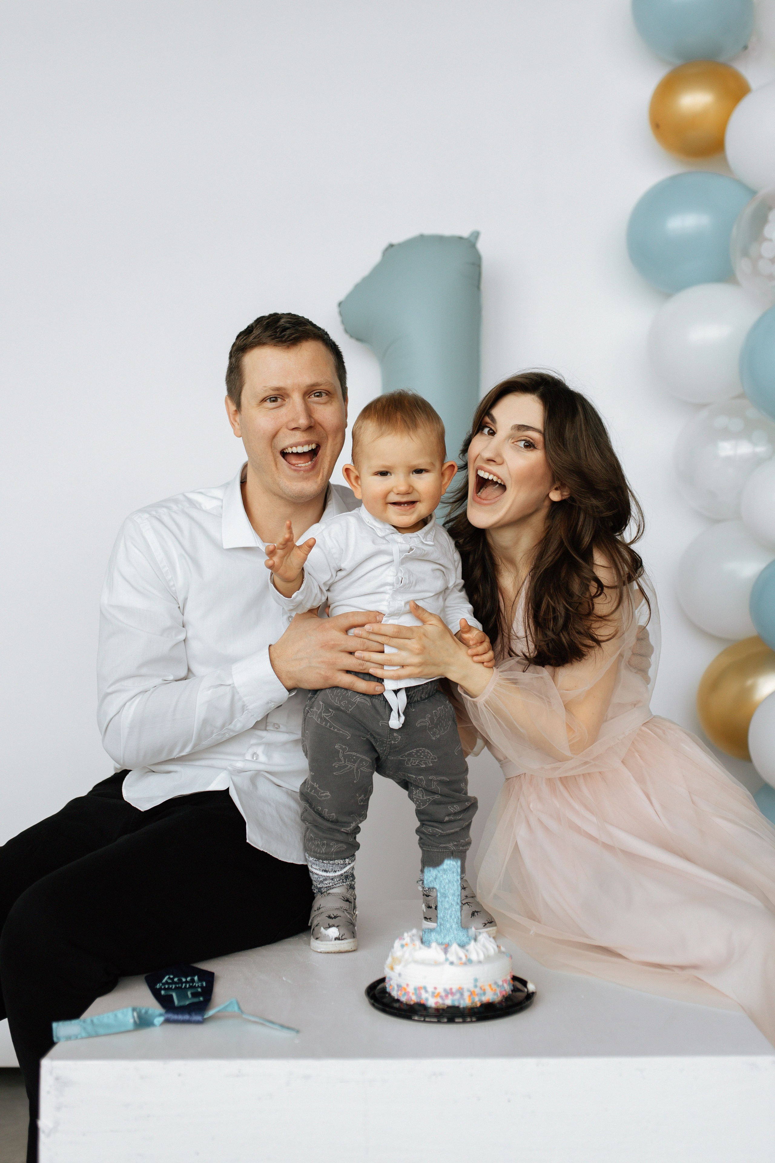 Aleksandr’s first birthday. Home