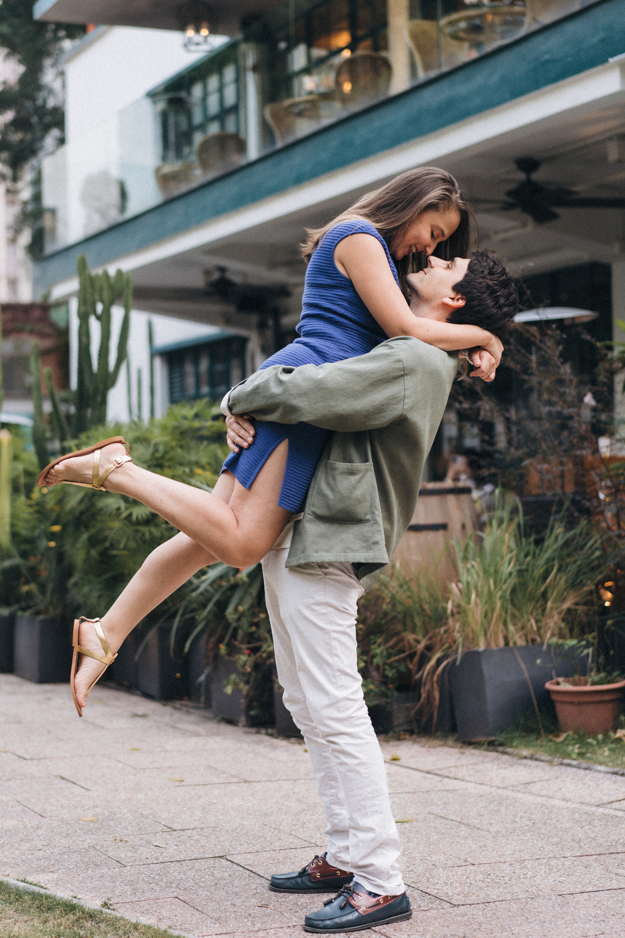 Love Story in Soho, Central, Hong Kong. Evgeniia Pavlova Photography
