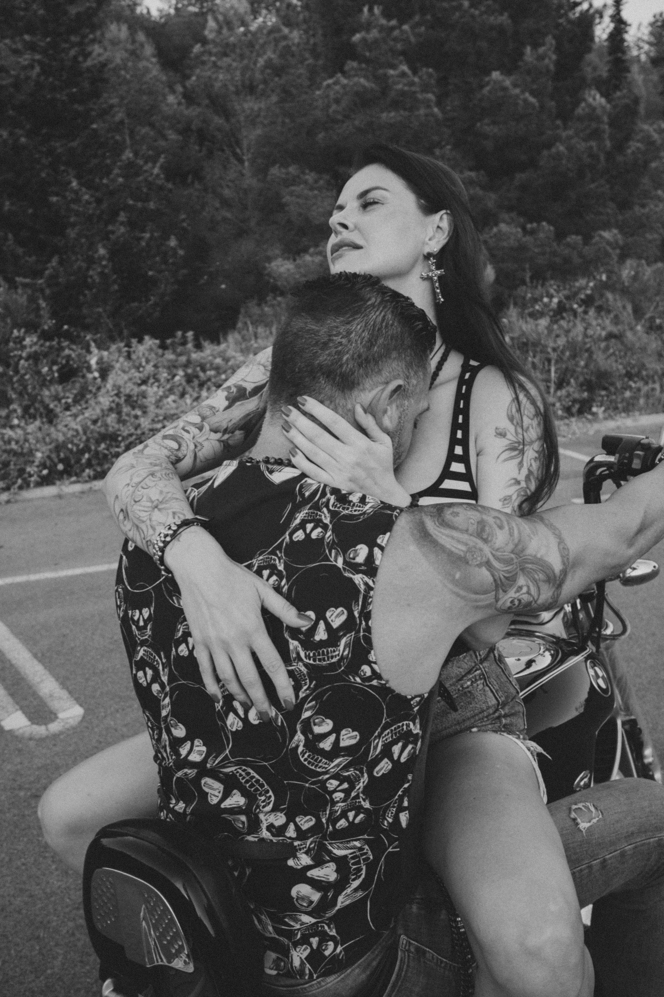 Фотосессия пары на мотоцикле. Профессиональная фотосъемка в Калафелле — Елена Медведева