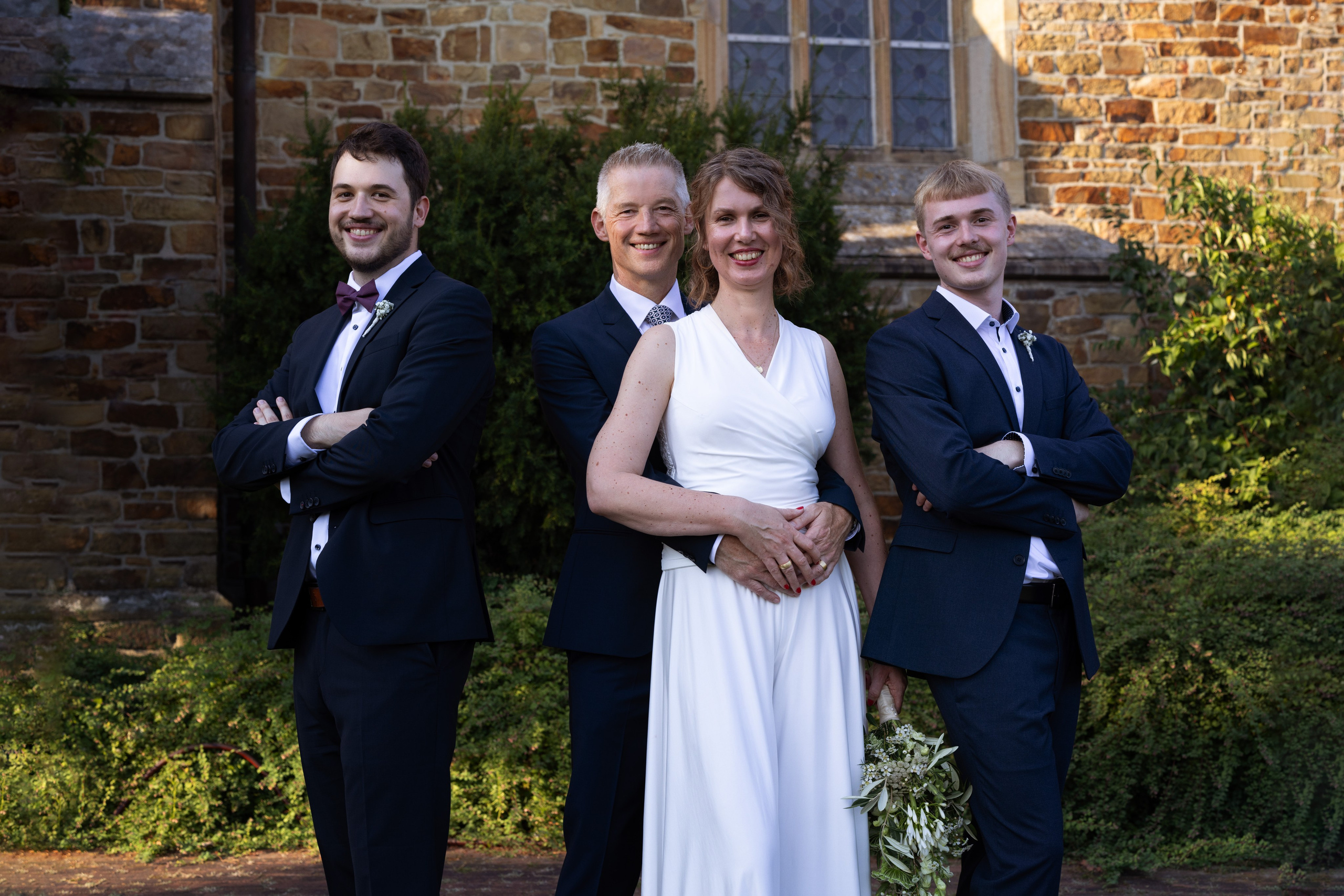 Gruppenbilder auf der Hochzeit