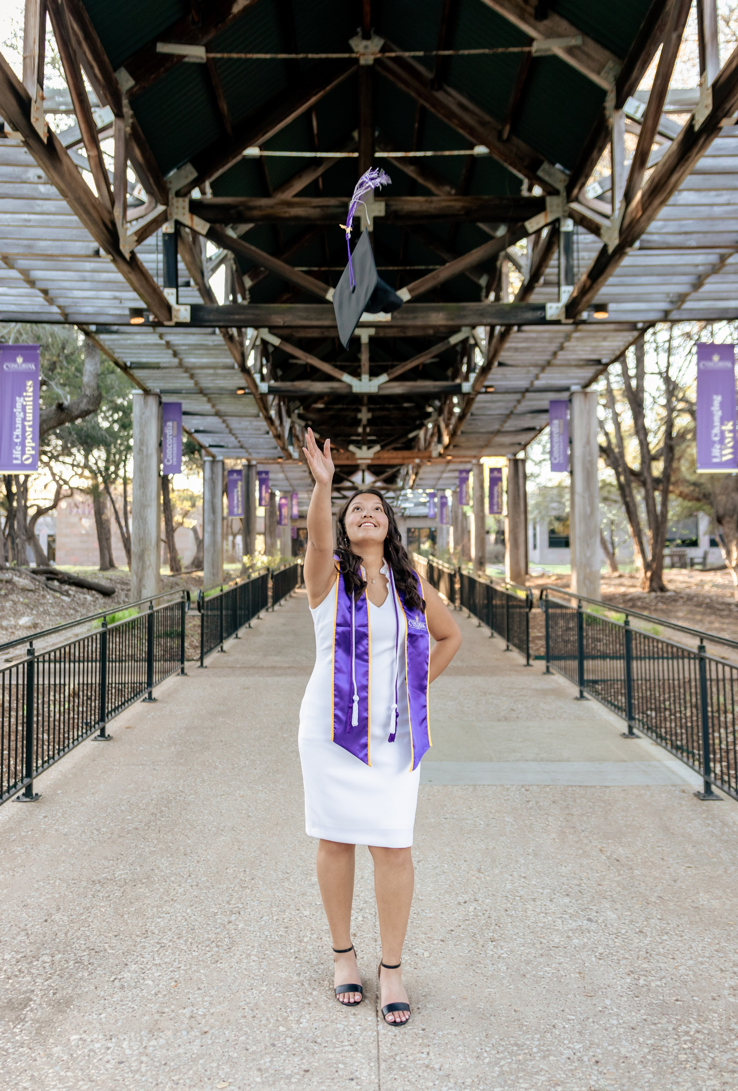 Kasey’s senior photoshoot at Concordia University