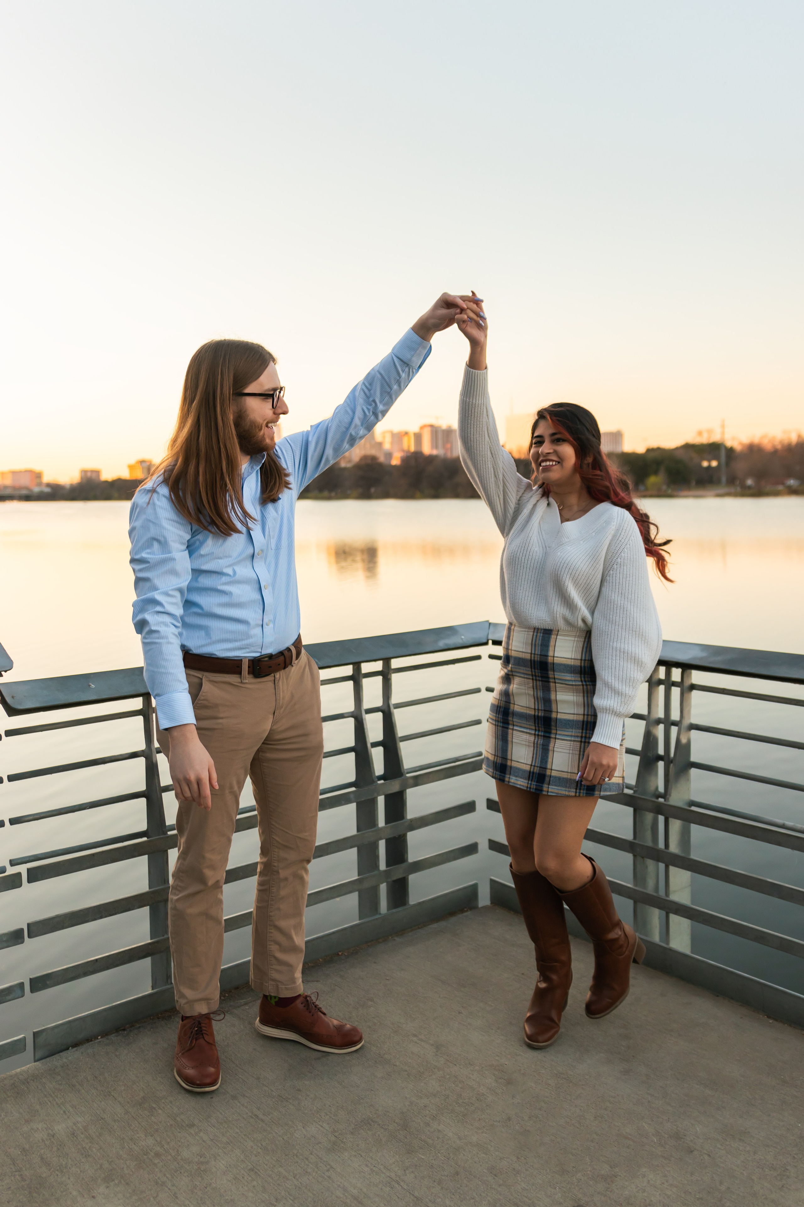 Riley and Maria’s engagement photoshoot at Red Bud Isle