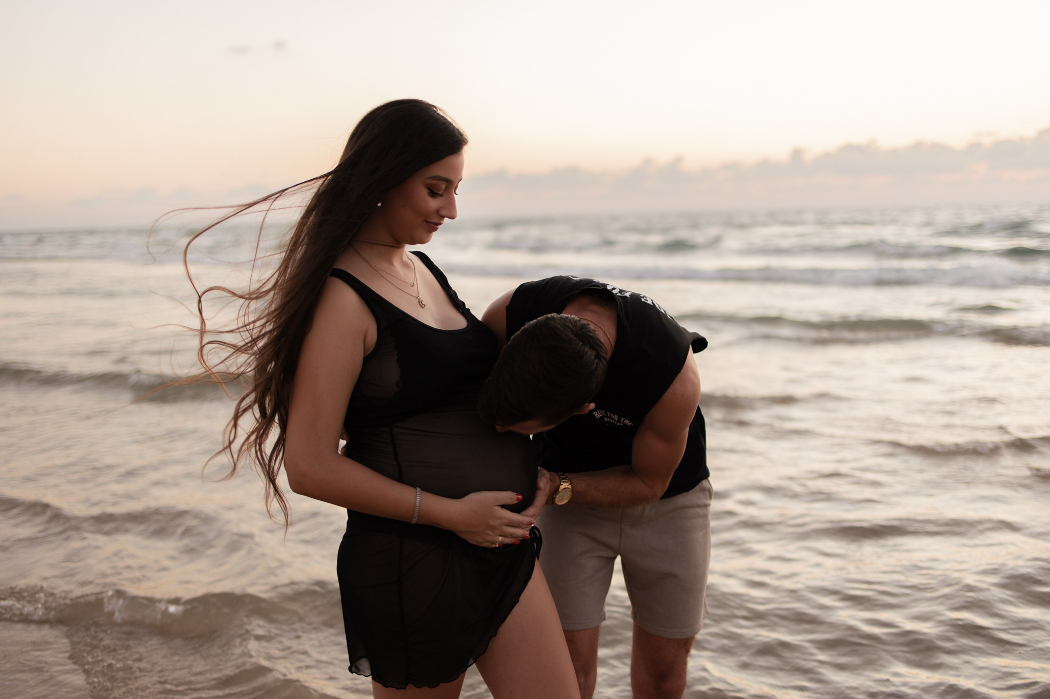 צילומי הריון שקיעה. דף בית